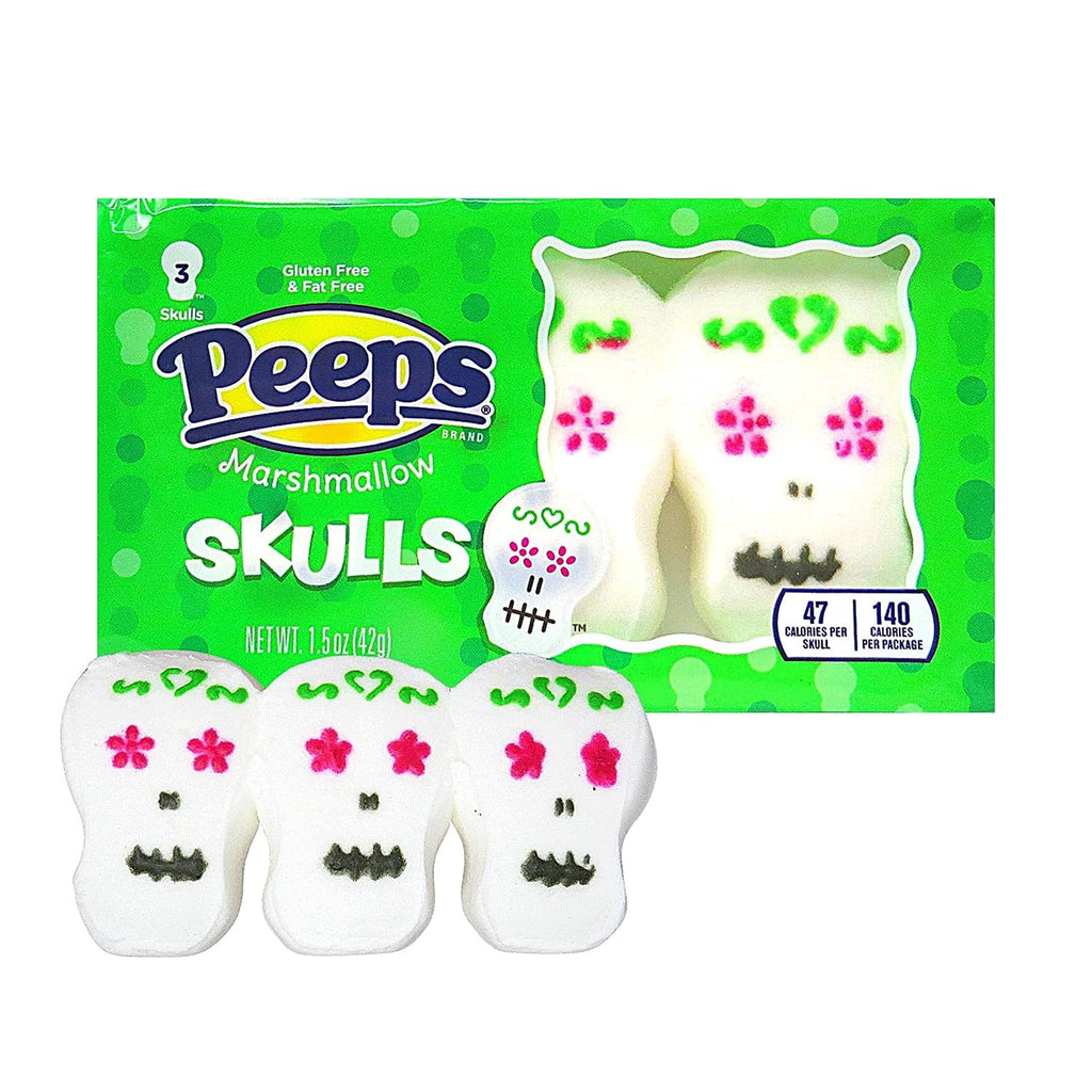 Peeps Halloween Marshmallow Bundle, Packs of 3 Sugar Skulls, Monsters, Pumpkins and Ghosts, Pack of 5