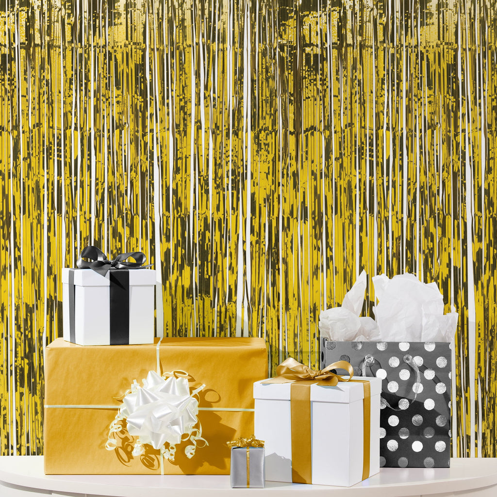 Gold Foil Door Curtain, 8' x 3', Party Banners, by Way To Celebrate