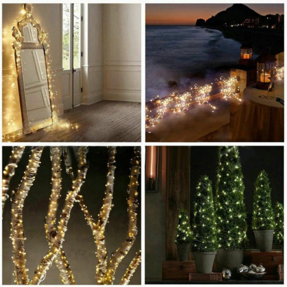 Remote Control String Lights, Led Fairy Lights, 20/50/100/200 LEDs Waterproof Flexible String Lights Battery Operated for Bedroom Home Wedding Christmas Festivals