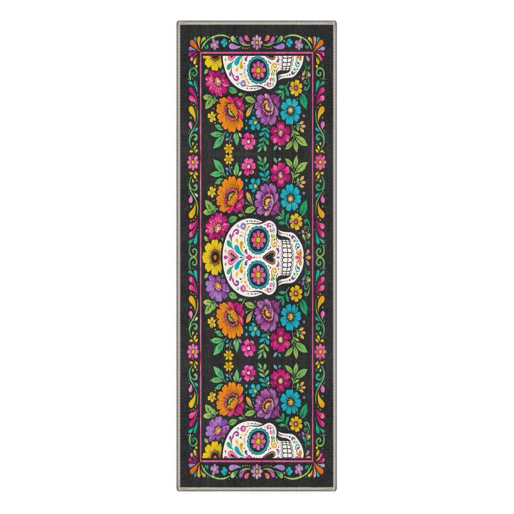 GENIMO 2'x3' Halloween Doormat, Washable Non Slip Soft Whimsical Cat Outdoor Door Mat for Front Door Covered Porch Patio Entryway, Vintage Black