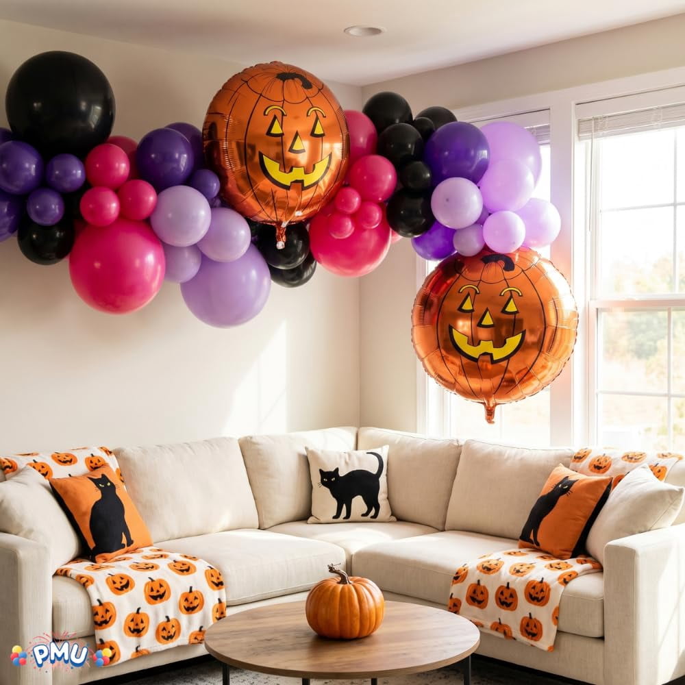 PMU Halloween Flying Ghost 24 Inch Mylar-Foil Balloon (10/pkg) Pkg/1