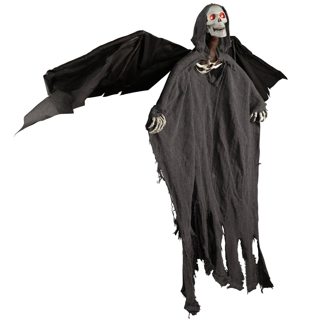 Northlight LED Lighted Animated Winged Grim Reaper Halloween Decoration - 50"