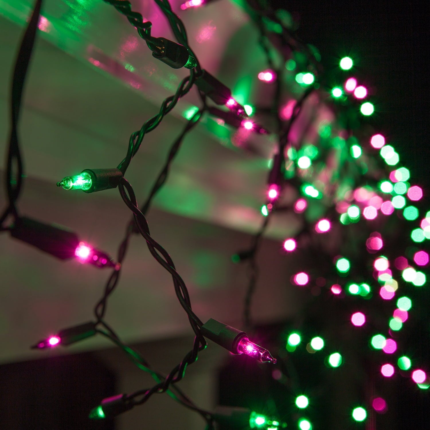 Kringle Traditions Halloween Purple Orange Outdoor Mini Icicle Light 150 Lights