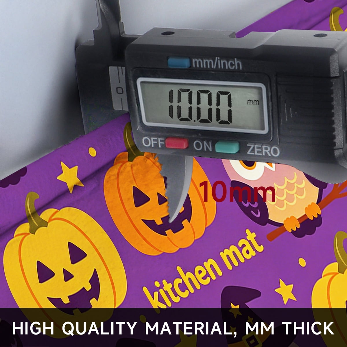 CCTFS Halloween Pumpkin Bat Candy 1Pc Flannel Mat and Kitchen Rugs,Soft Non-slip,Perfect for Home Bathroom