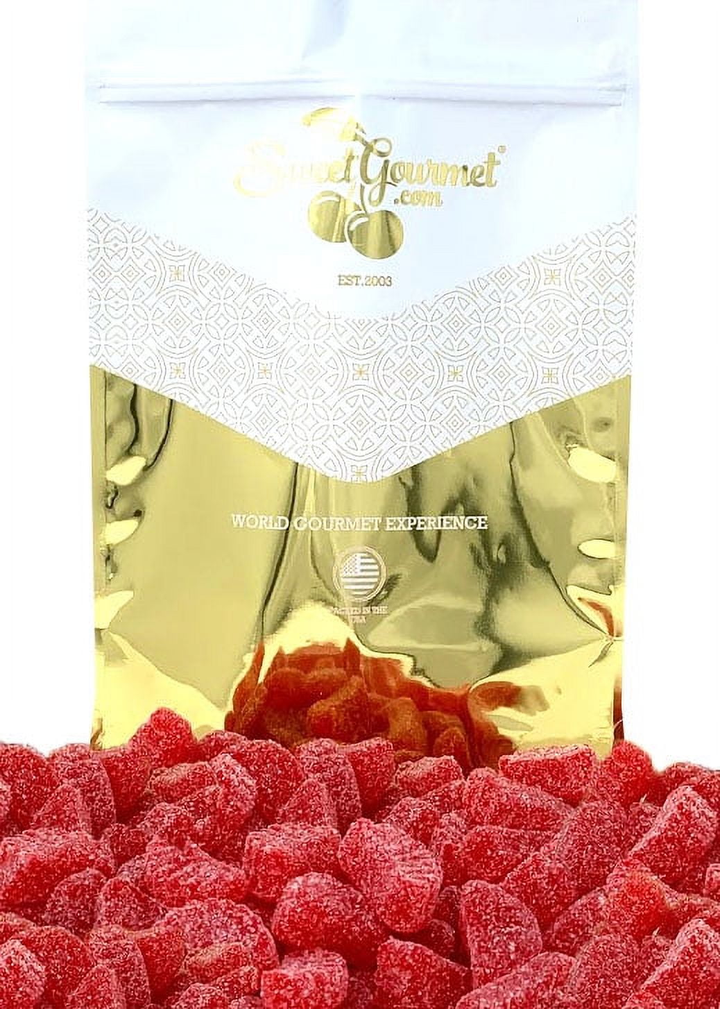 SweetGourmet Jelly Cherry Slices Bulk Candy | 1 Pound