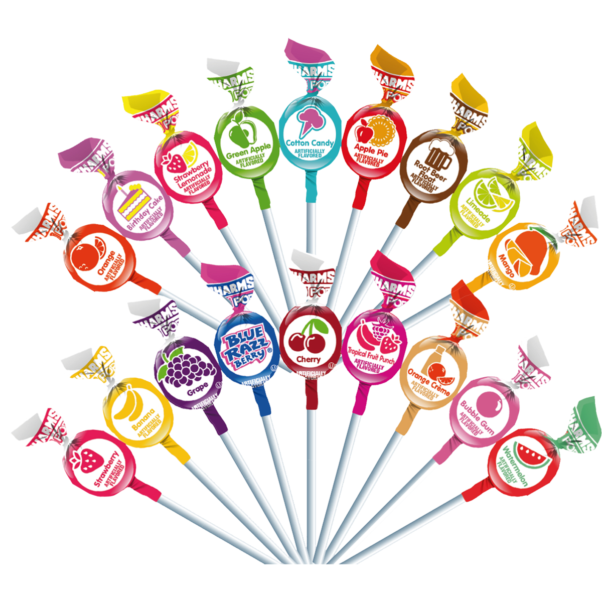 Charms Halloween Mini Lollipops Bag 5.05 lb, 450 Count. Individually Wrapped Halloween Lollipops. Gluten Free & Peanut-Free