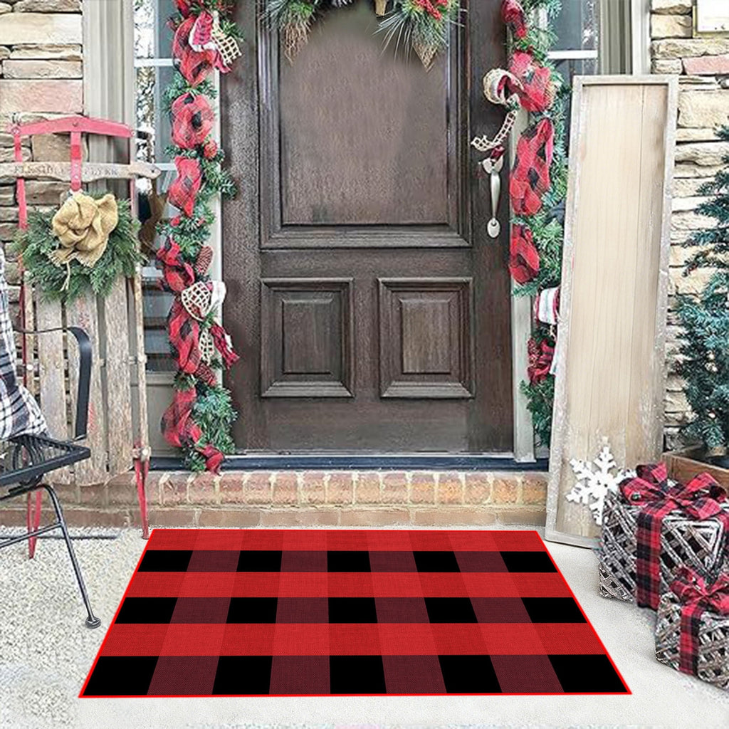 Clearance Hotyverty Halloween Front Door Mat Anti-Slip Super Absorbent Waterproof Stain Resistant Leaf 19x4x4in Indoor Front Entryway Porch Floor Decor, Halloween Gift for Family Holiday Lovers