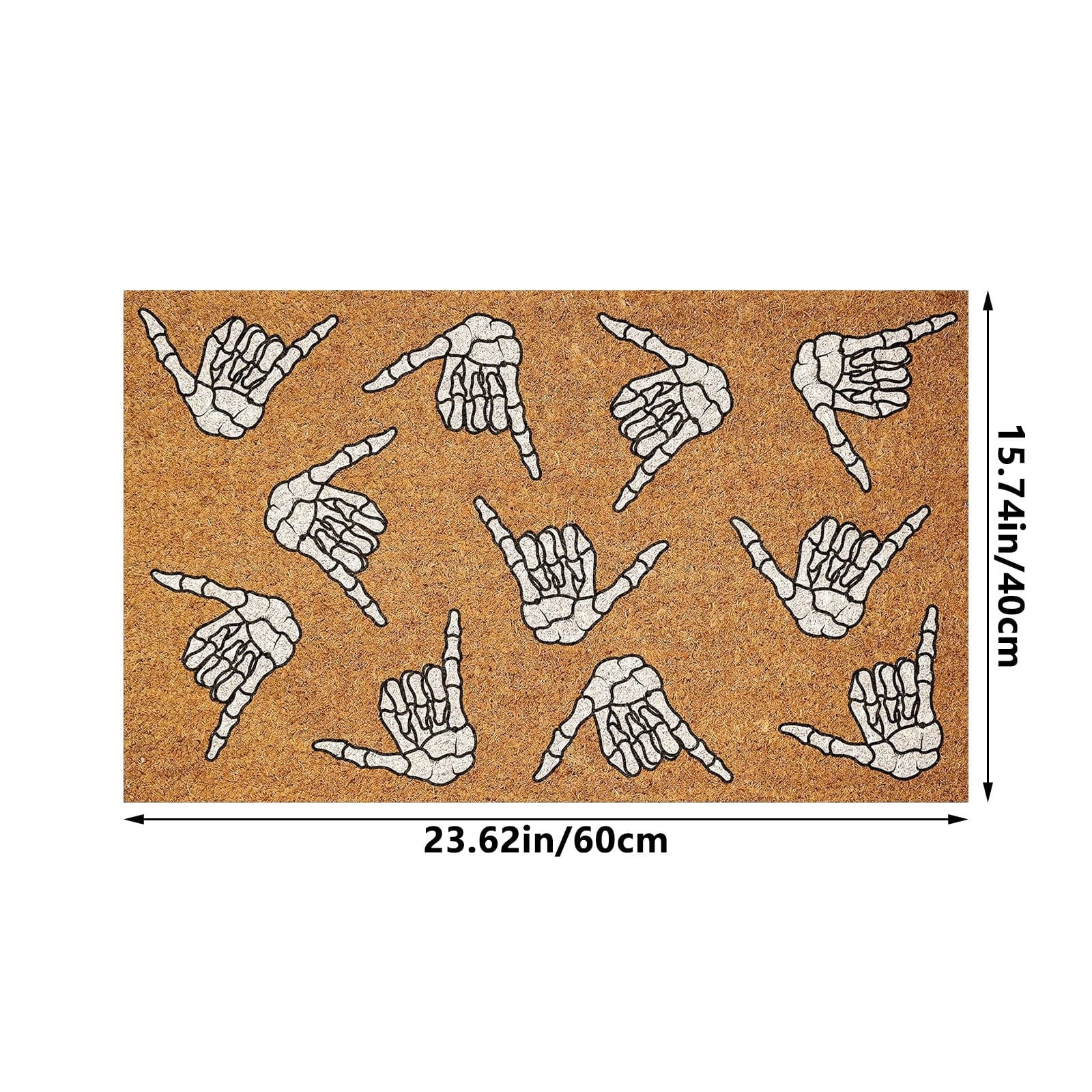 Stijggn Halloween Kitchen Mats for Floor Halloween Rugs Halloween Thanksgiving Decorations Doormat, Welcome Mats for Front Door,Spooky Outdoor Mats for Home Decor Holiday Decorative