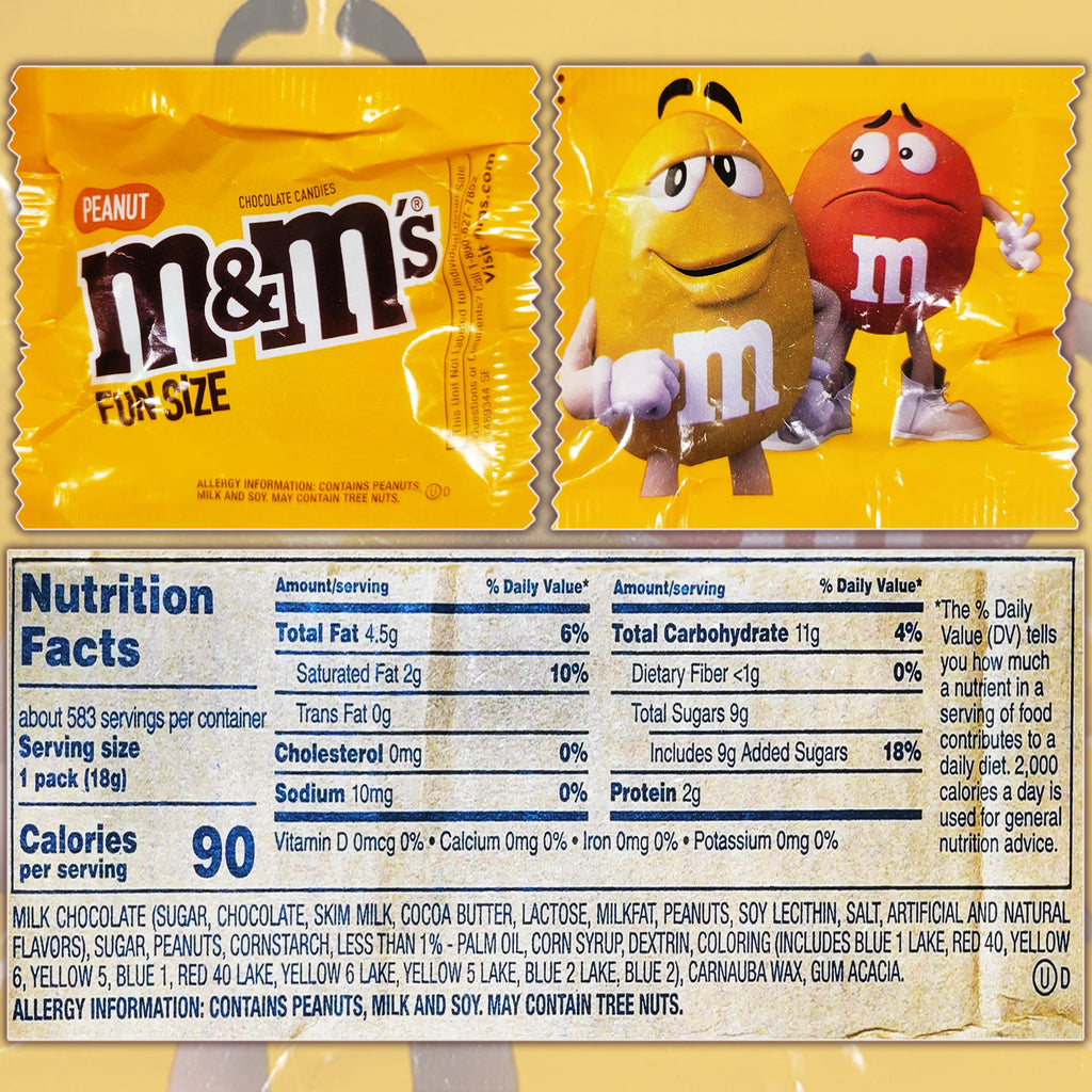 Peanut M&M's Chocolate 2 Pound Bulk Pack - 2 Pounds of Individually Sealed Fun Size Milk Chocolate Peanut M&M's - Halloween, Parties, Work Treat, Lunch Boxes in Cornershop Confections Pack