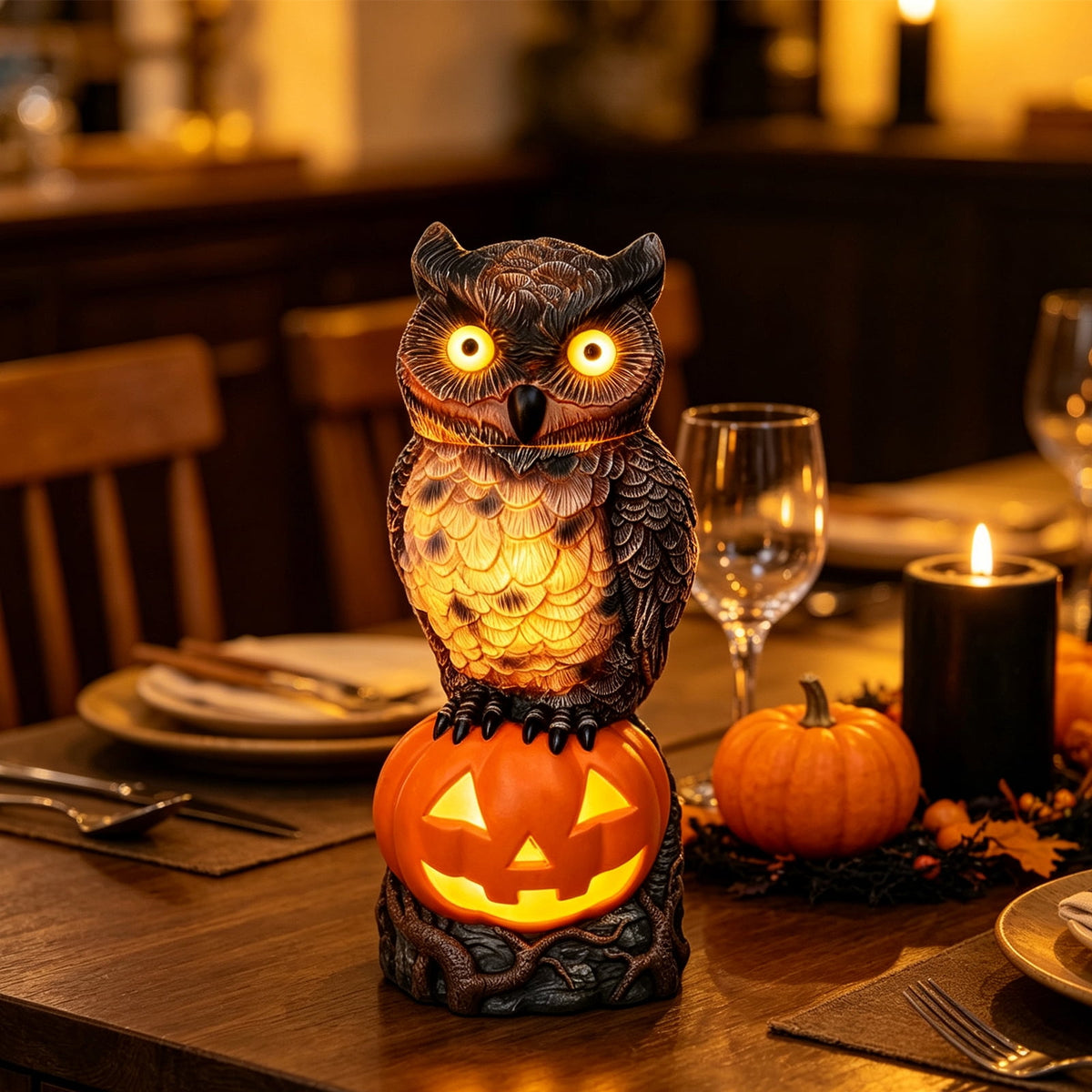 Clearance Halloween Schnauzer Bat Figurine with Ghost Bucket, 8 inch Resin Cute Dog Gifts Tabletop Decor