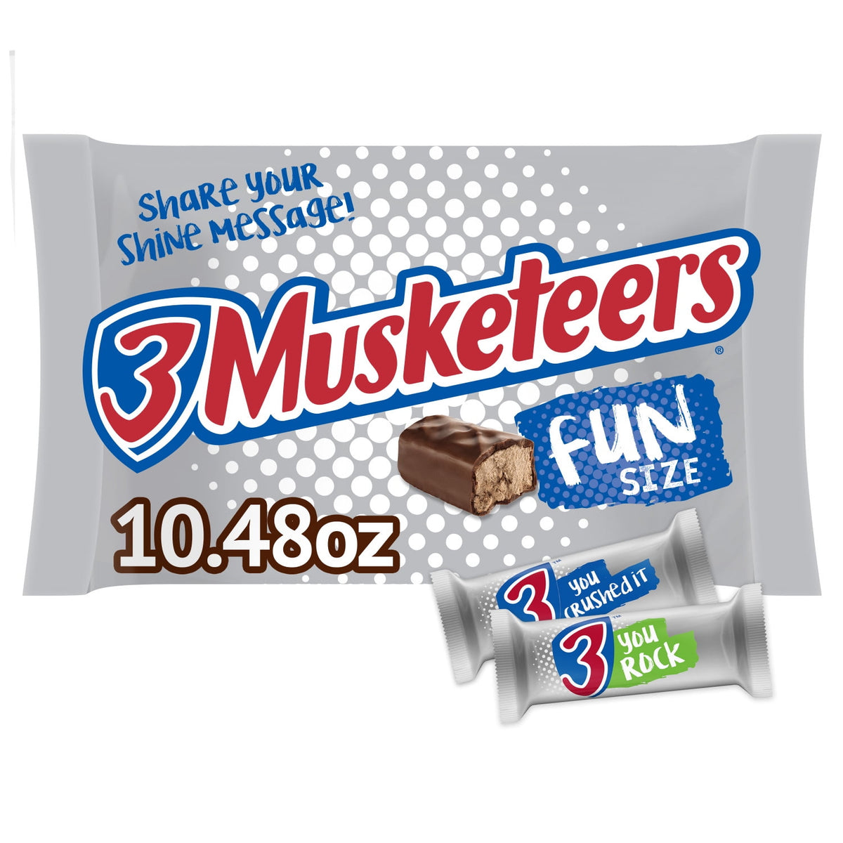 3 Musketeers Spooky Fun Size Halloween Chocolate Candy - 10.48oz Bag
