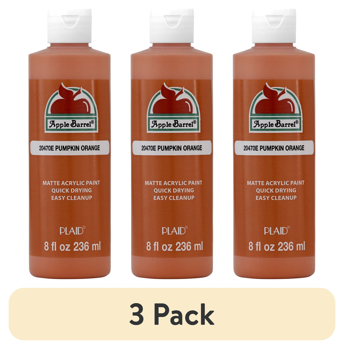 Apple Barrel Acrylic Craft Paint, Matte Finish, White, 8 fl oz