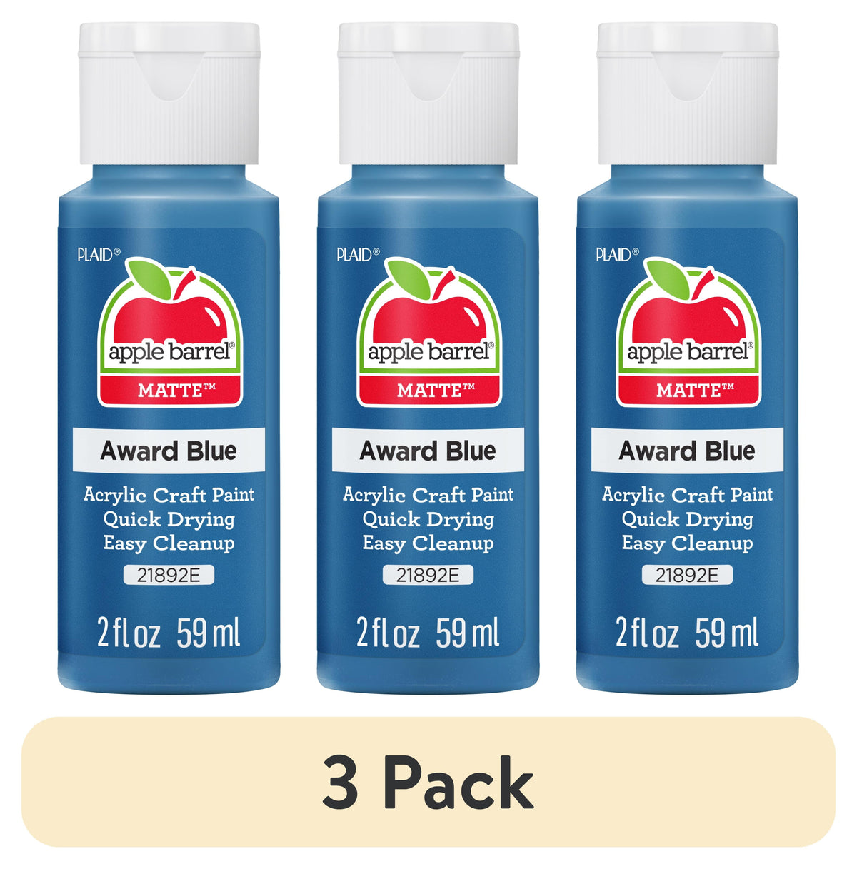 Apple Barrel Acrylic Craft Paint, Matte Finish, Pumpkin Orange, 2 fl oz