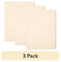 (3 pack) Cousin DIY Rustic Unfinished Natural Wood Rectangle Canvas 6" x 8" x .75"