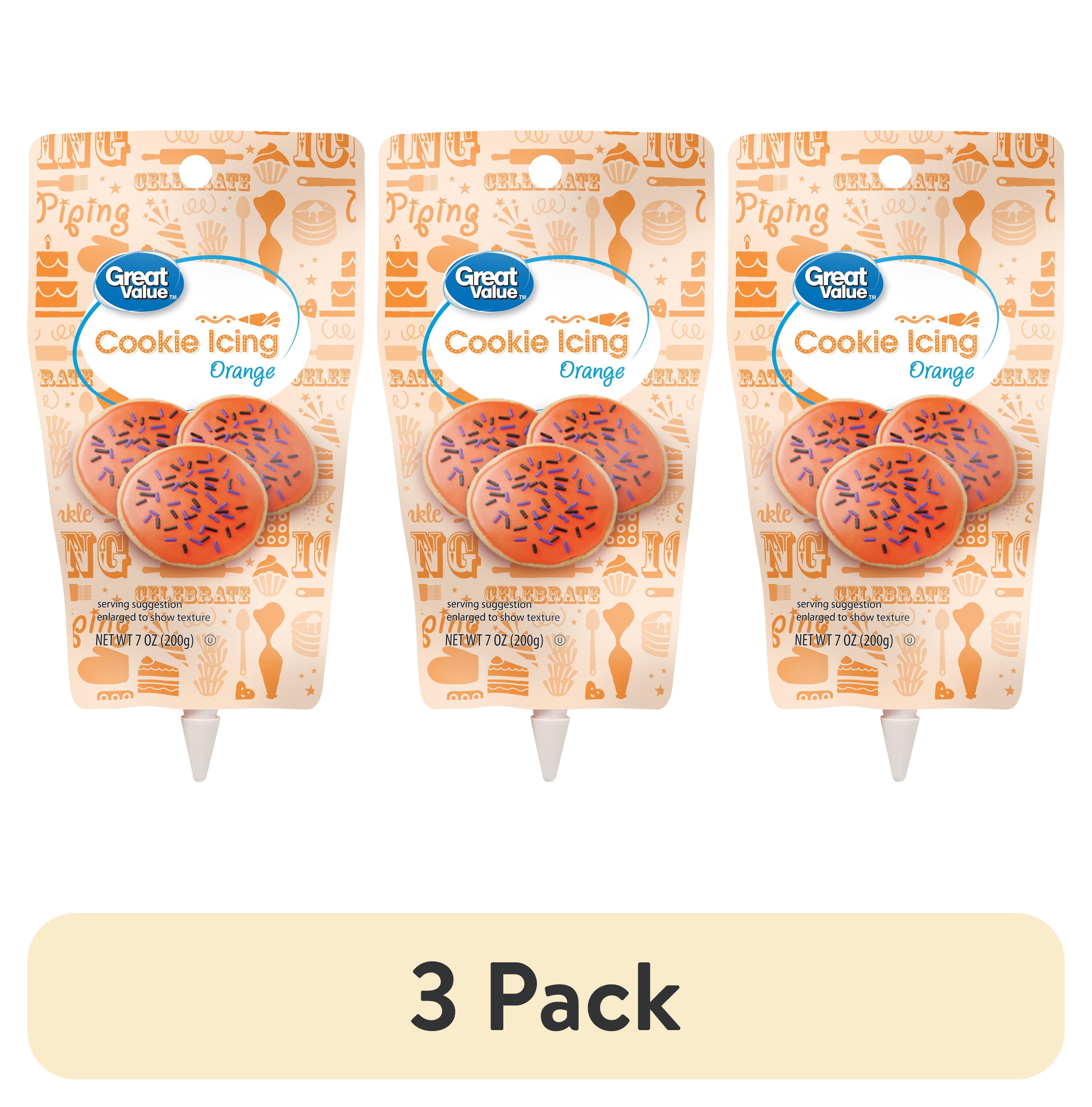 Great Value Cookie Icing, Orange, 7 oz
