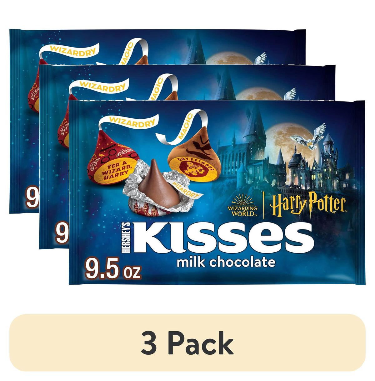 Hershey's Kisses Milk Chocolate Harry Potter™ Halloween Candy, Bag 9.5 oz