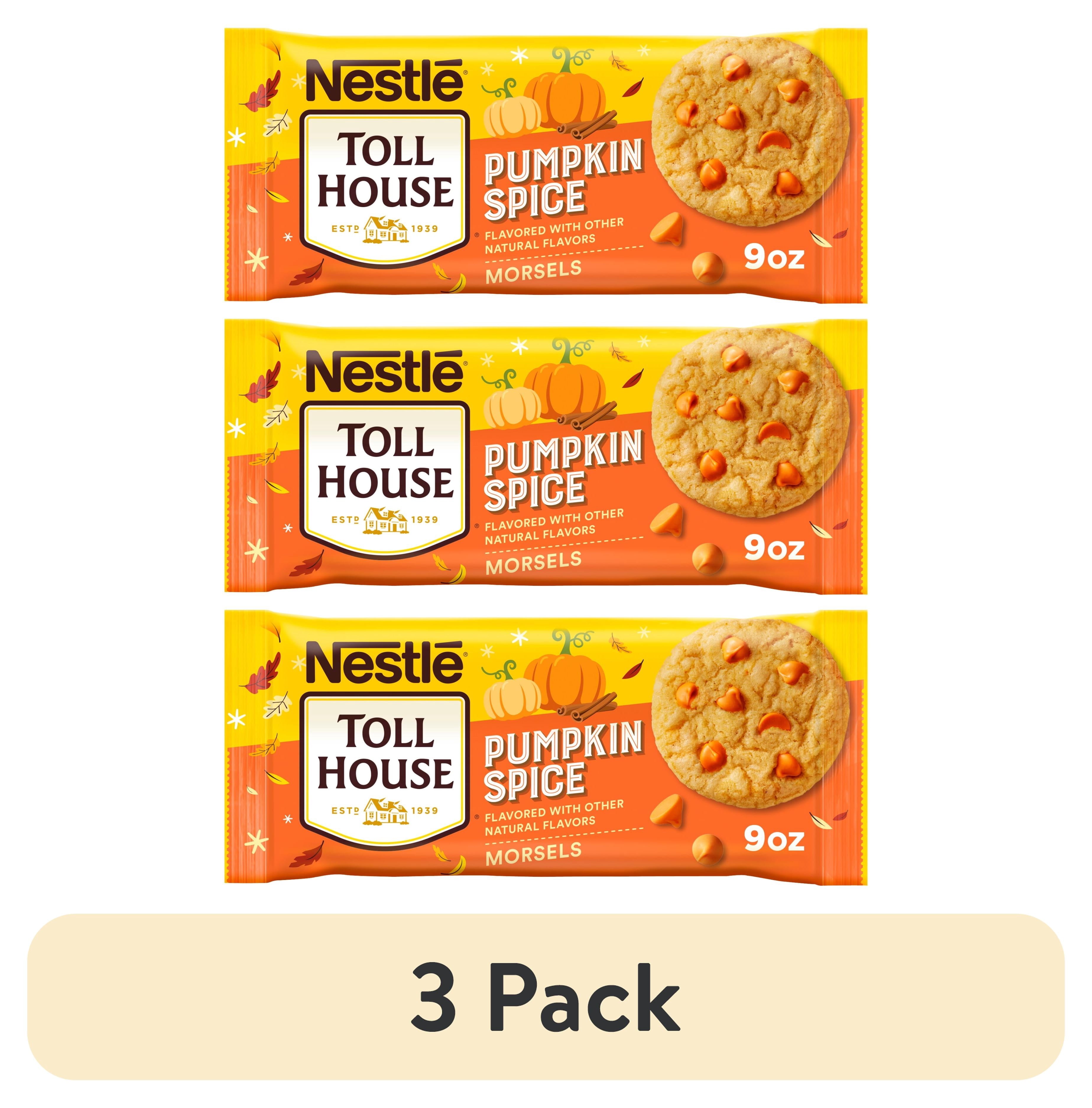 Nestle Toll House Pumpkin Spice Regular Baking Chips, Morsels for Halloween Baking, 9 oz Bag