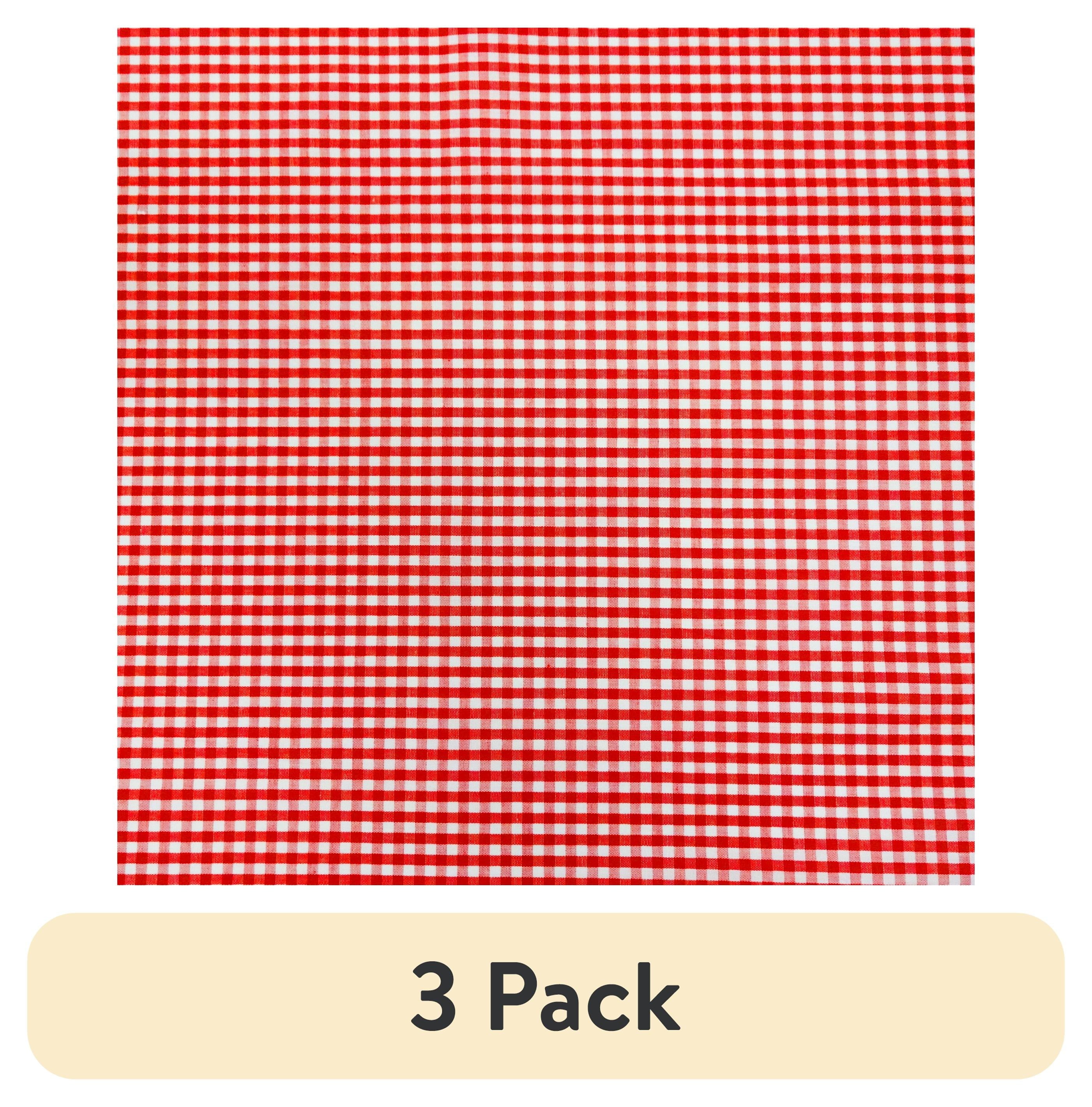Waverly Inspirations 1 Yard Cut 100% Cotton Small Gingham Print Fabric, Poppy Red, 44" Wide for Quilting & Sewing