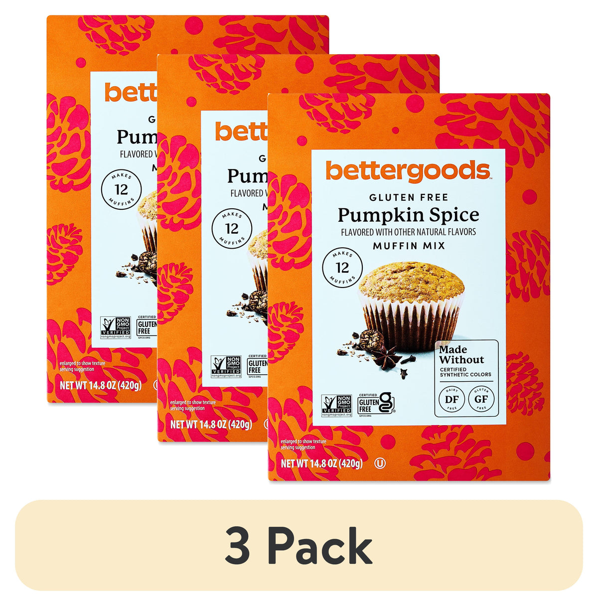 bettergoods Gluten Free Pumpkin Spice Muffin Mix, 14.8 oz