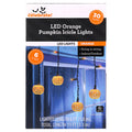Indoor/Outdoor 30-Count LED Pumpkin Icicle Lights, Orange, 6', Halloween by Way To Celebrate