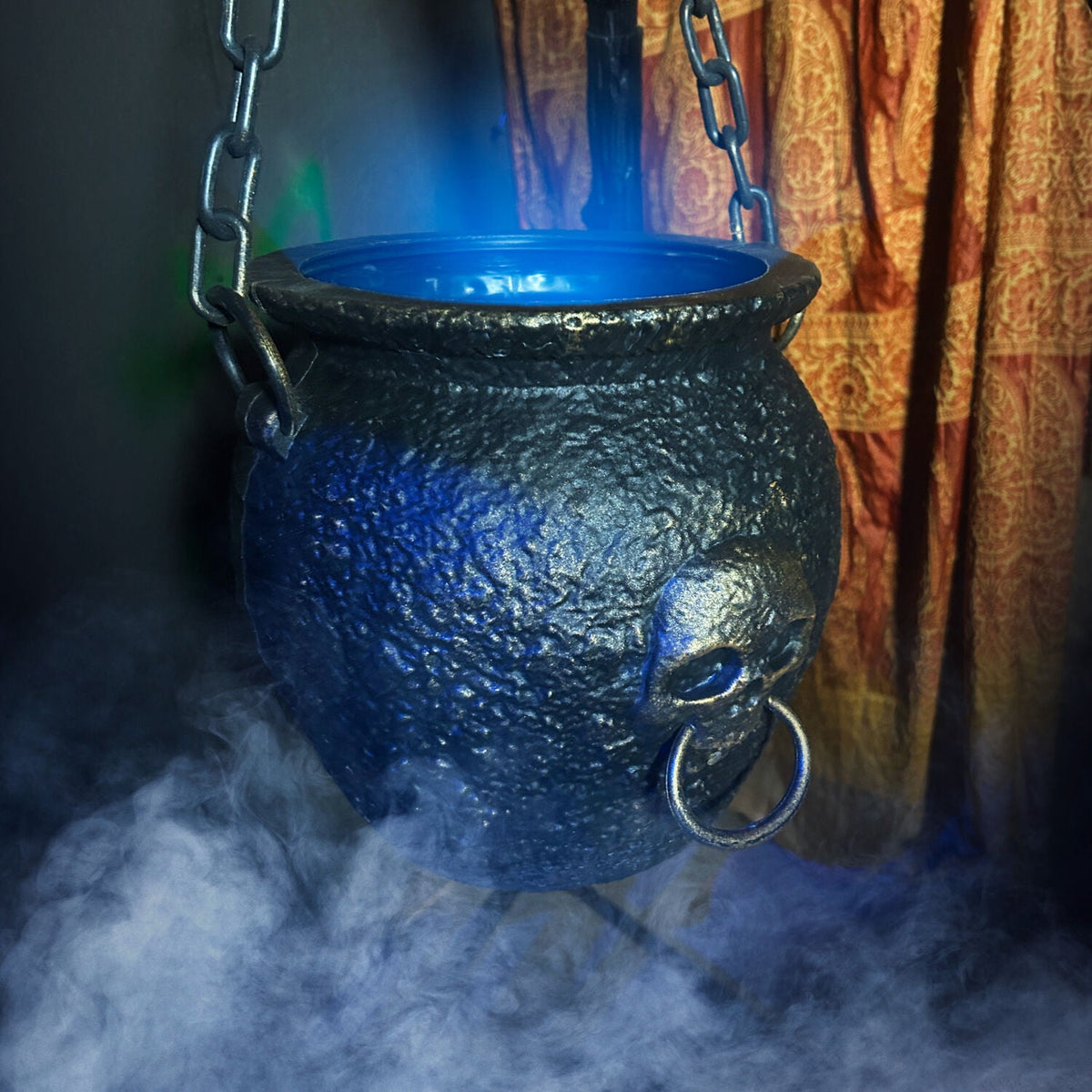 Haunted Hill Farm 4.7 ft Touch-Activated Animated Witch Cauldron Halloween Accessory, HHCAULDRON-1FLSA