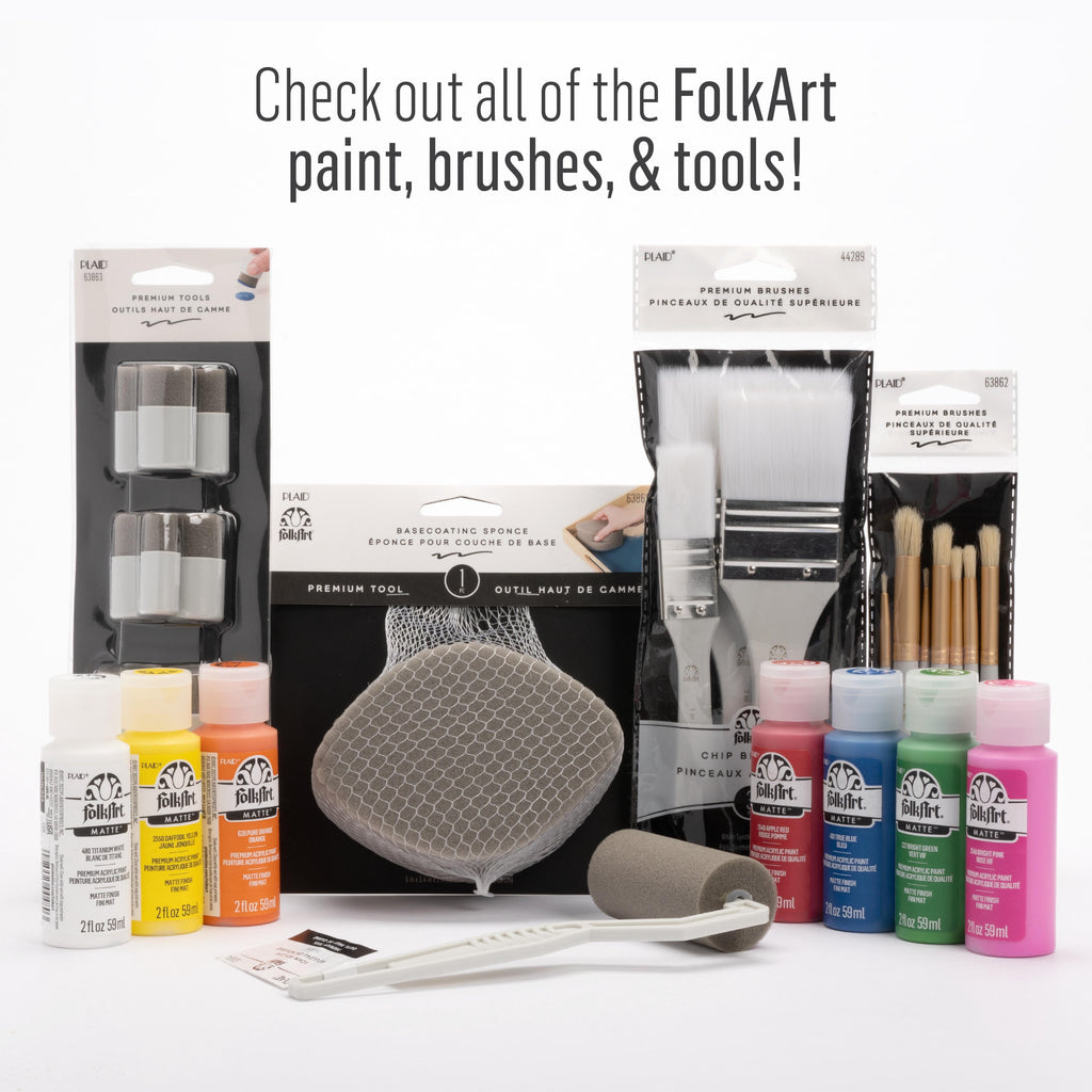 FolkArt Acrylic Craft Paint, Matte Finish, Wicker White, 2 fl oz