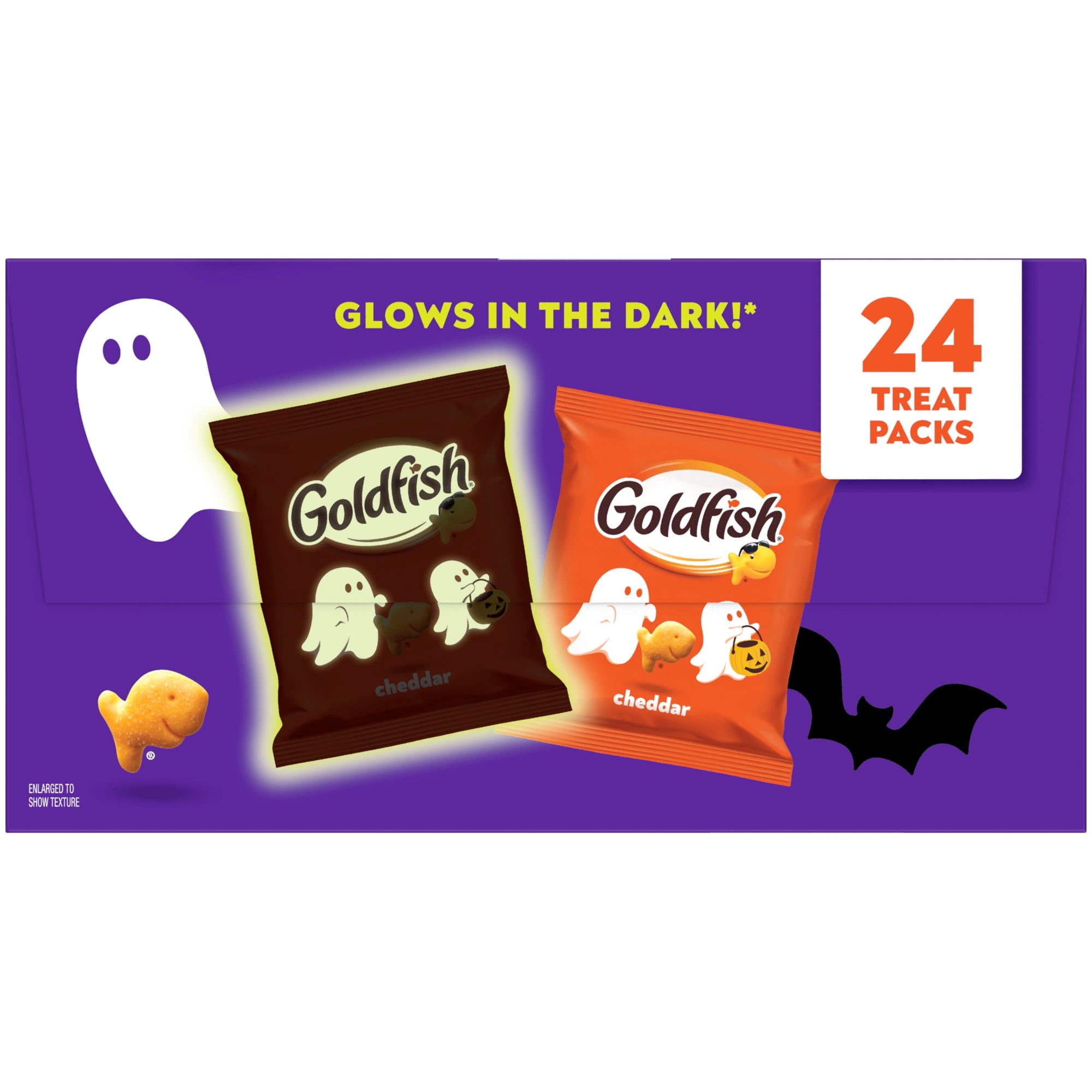 Goldfish Halloween Cheddar Cheese Crackers Multipack, 24 Pack