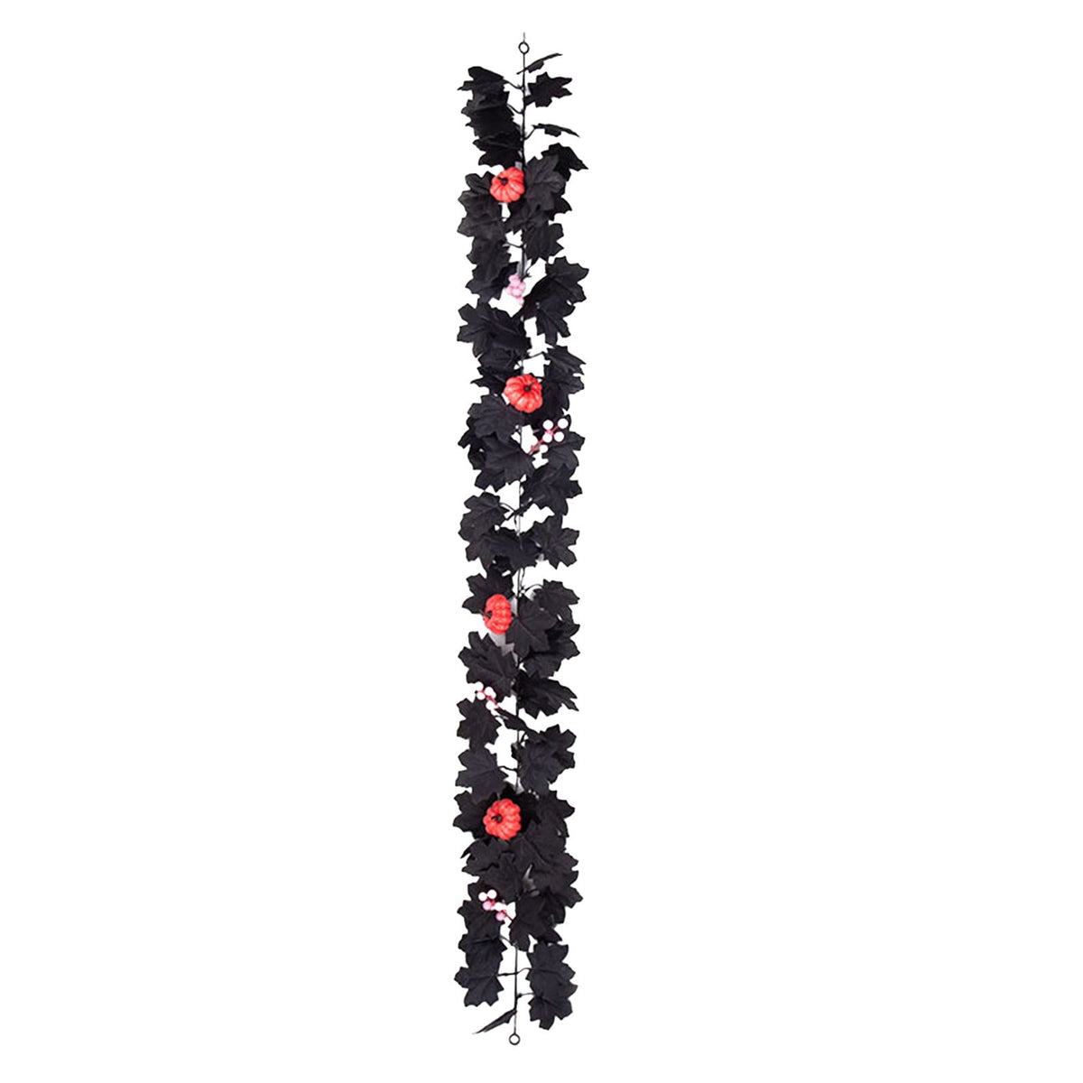 WKSCLPAI Halloween Maple Leaf Garland, Fall Vine Wreaths for Autumn Festivities Decor,Seasonal Garlands for Home,Halloween & Fall Decorations