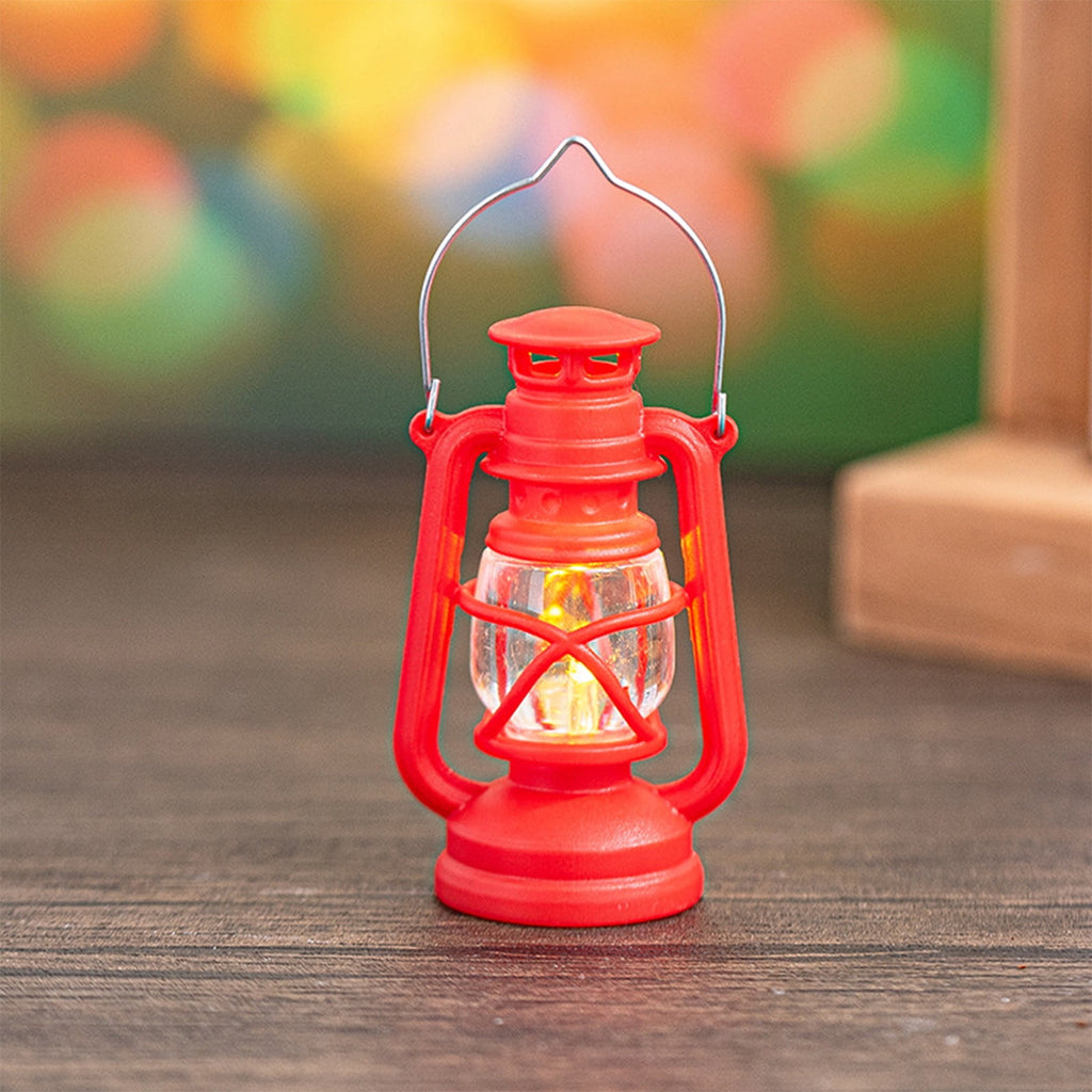 Djiypn Mini Lanterns 2Pack LED Small Lanterns Decorative Indoor Outdoor Hanging Lantern Decorative Candle Light Farmhouse Decor for Weddings Western Camping Party Halloween Christmas Decorations