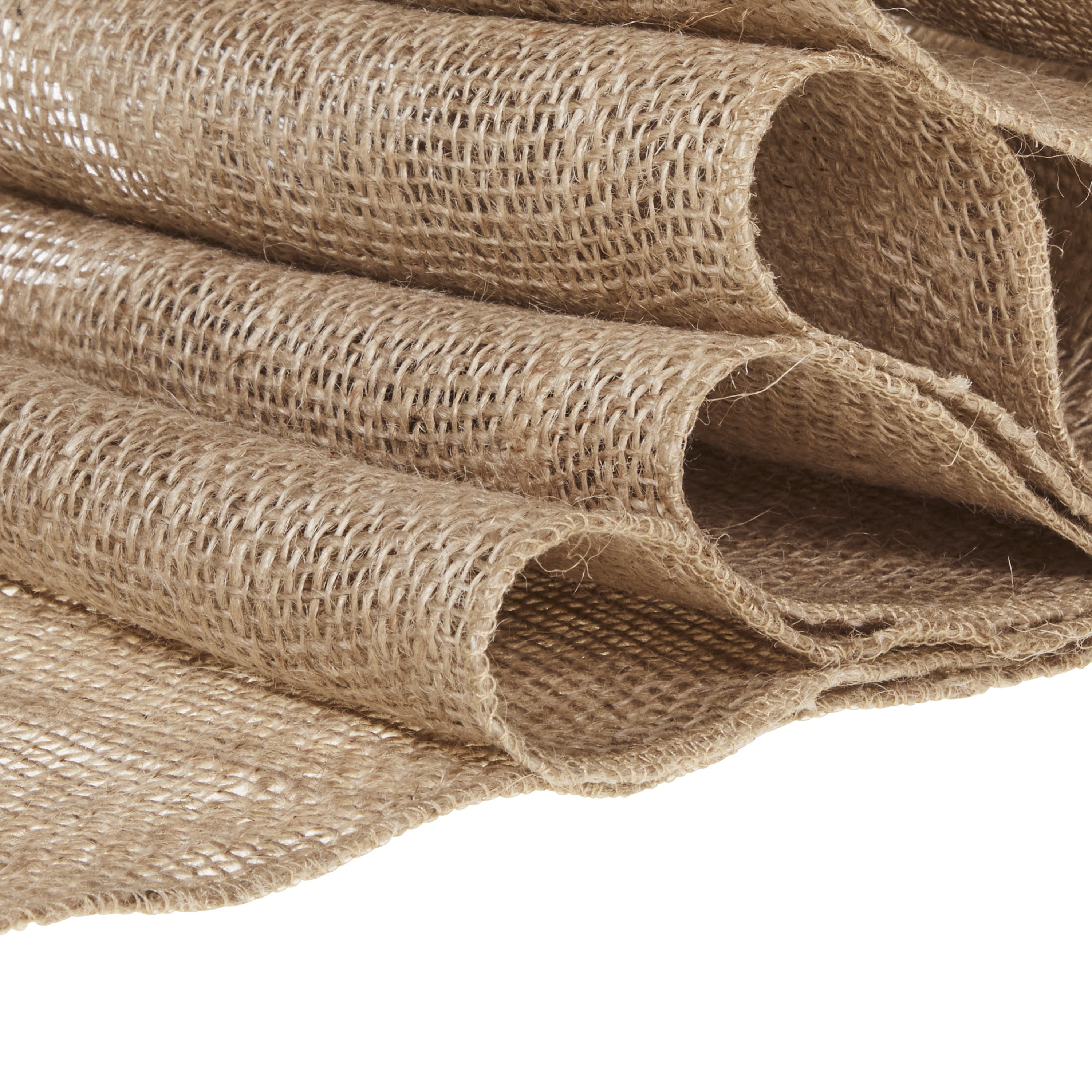 Love, Laugh, Craft Jute Naturalistic Needlework Fabric Precut Roll, 8" x 5-Yards, Natural