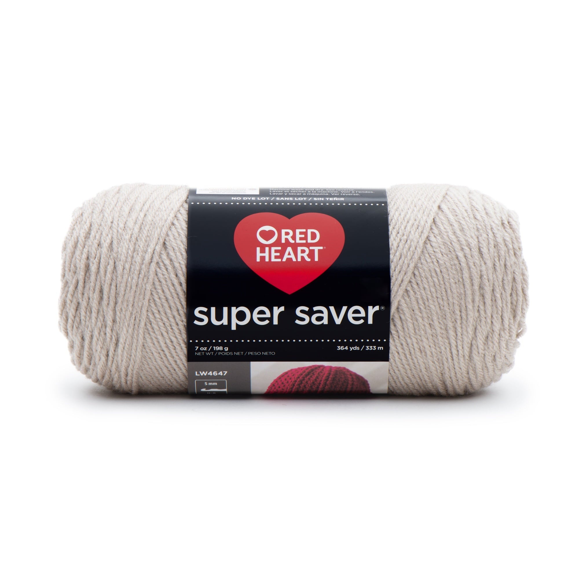 Red Heart Super Saver 4 Medium Acrylic Yarn Black 7oz 198g 364 Yards