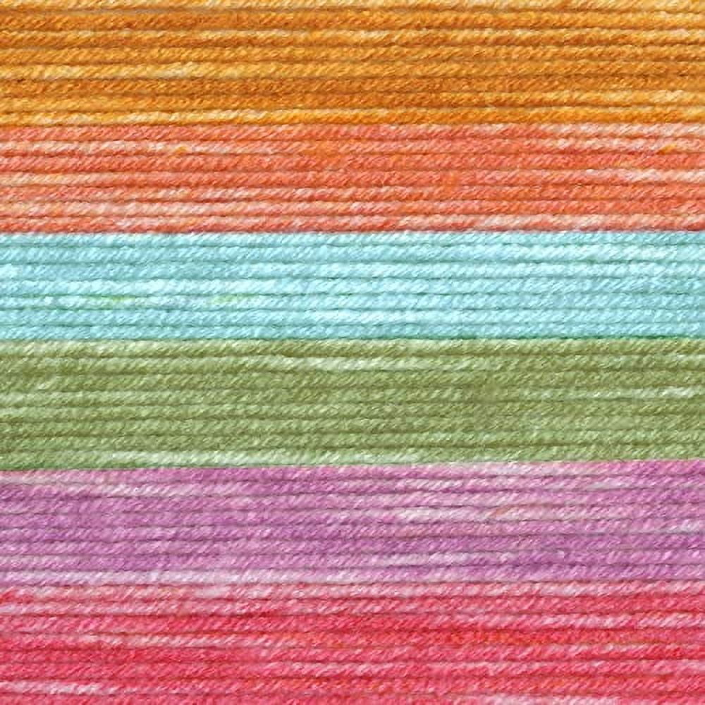 Lion Brand Yarn Mandala Ombre Happy Cake Medium Acrylic Multi-color Yarn