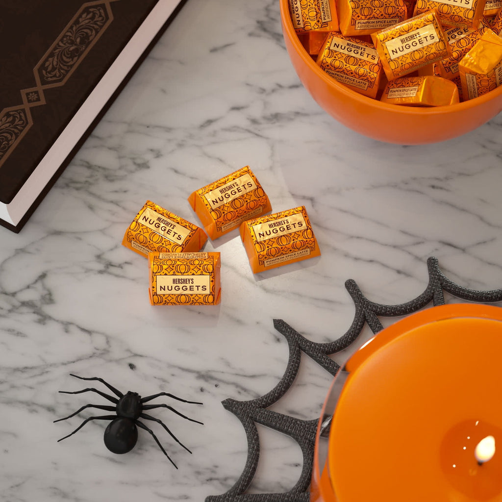 Hershey's Nuggets Pumpkin Spice Latte Flavored, Fall Candy Bag, 7.2 oz