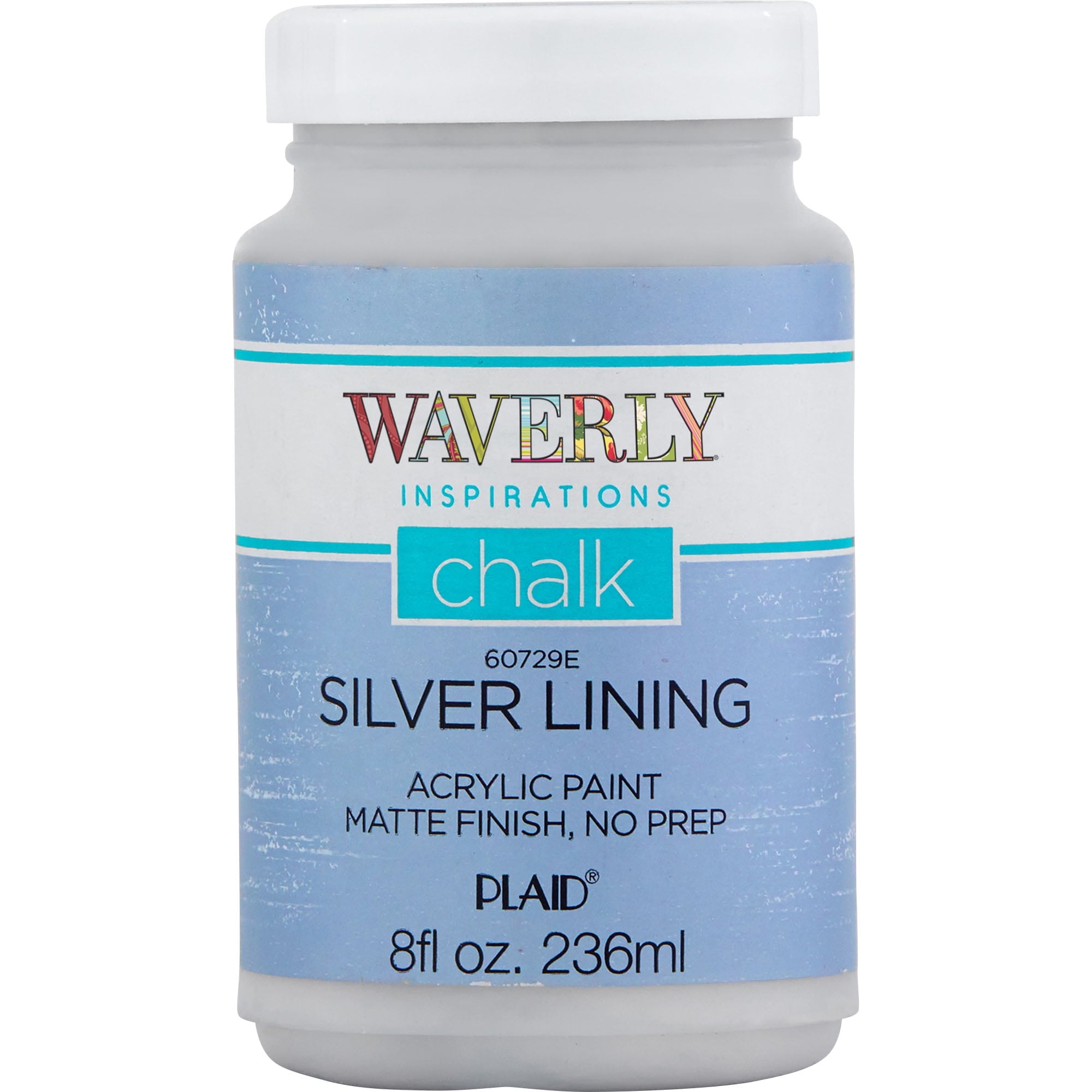 Waverly Inspirations Chalk Paint, Ultra Matte Finish, White, 8 fl oz