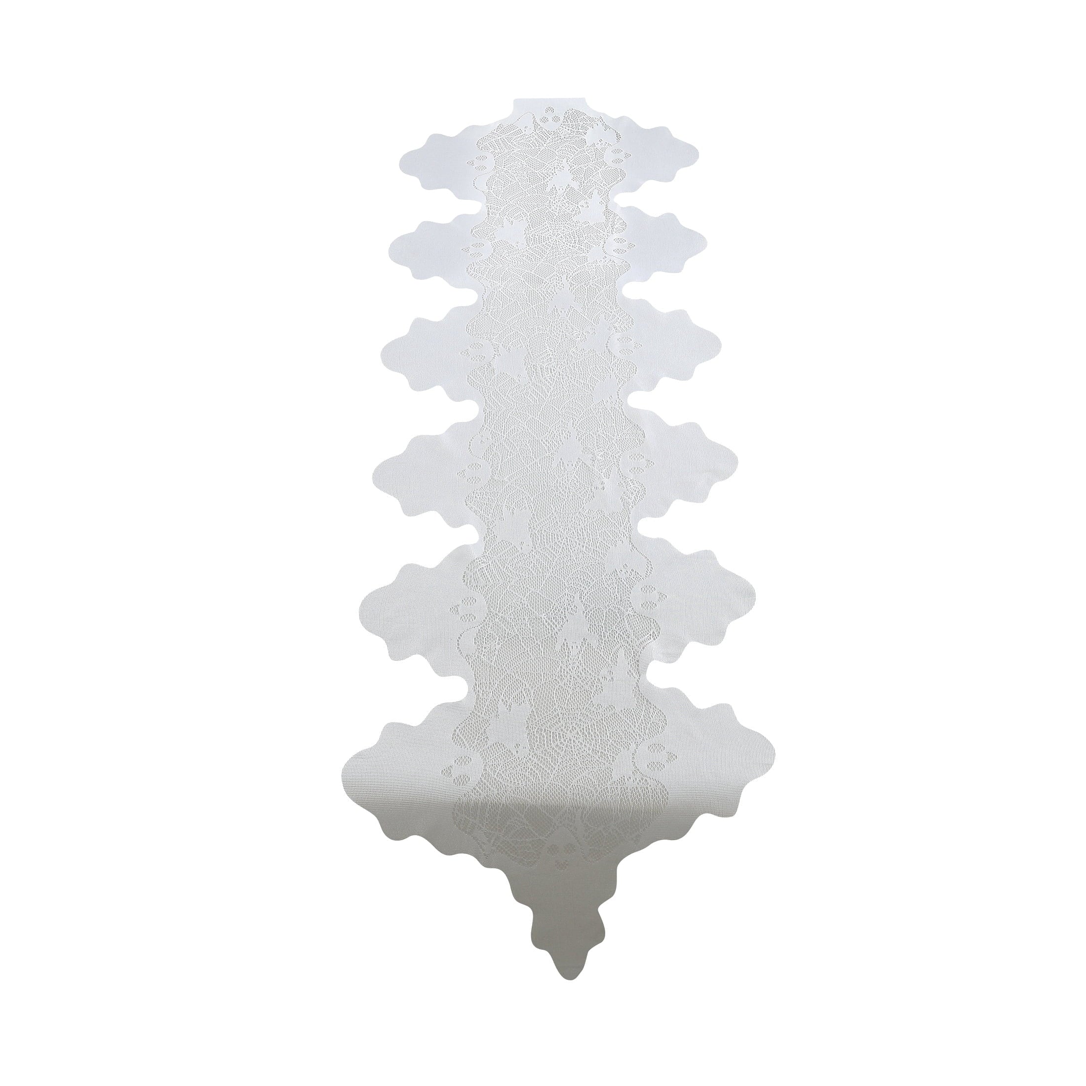 Fabric Spiderweb Table Runner, White, 80" x 20", Halloween by Way To Celebrate