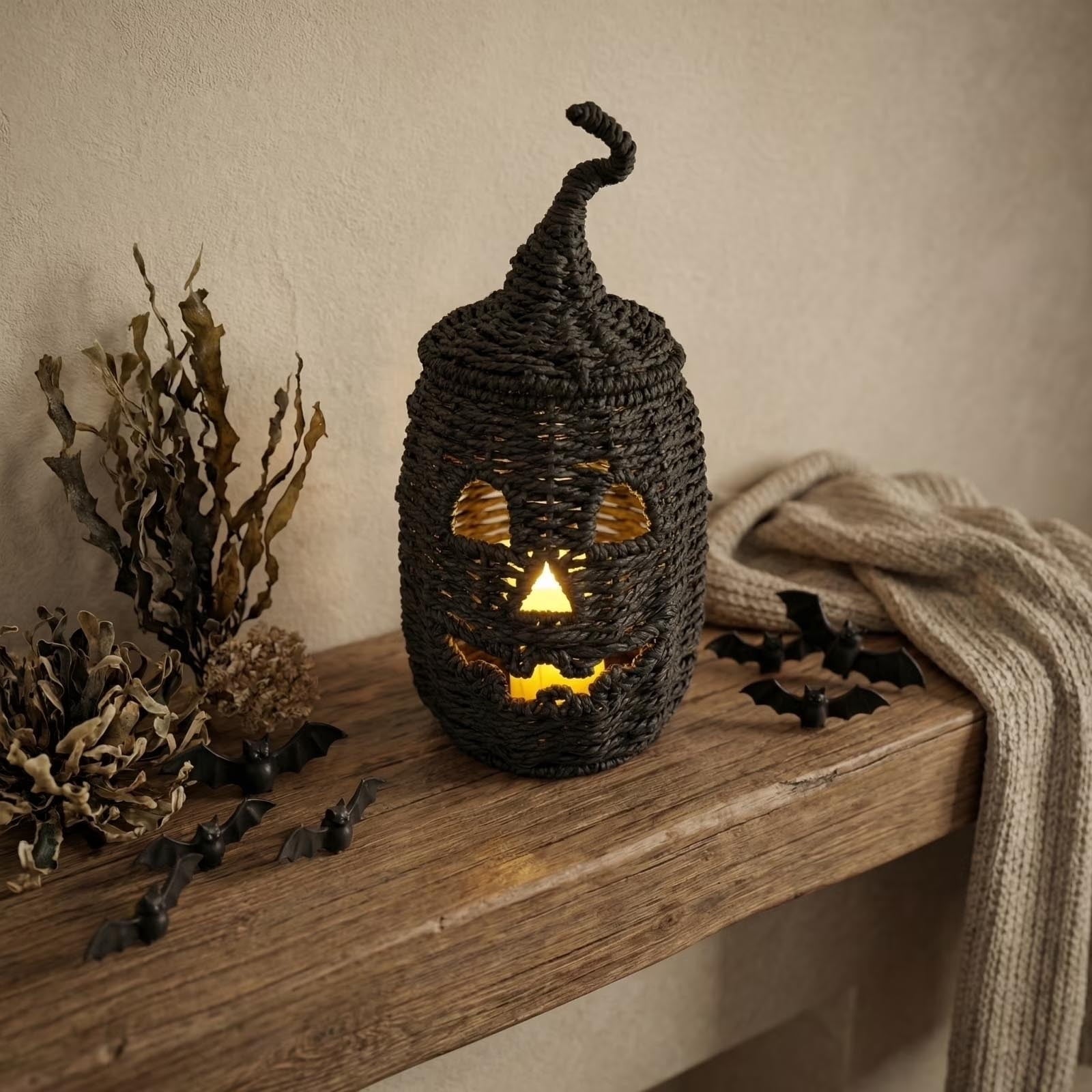 Halloween Ghost Seaweed Pumpkin Decorations, 2026 Spooky Indoor Outdoor Holiday Party Decor Set, Animated Underwater Theme Display for Porch Home Yard