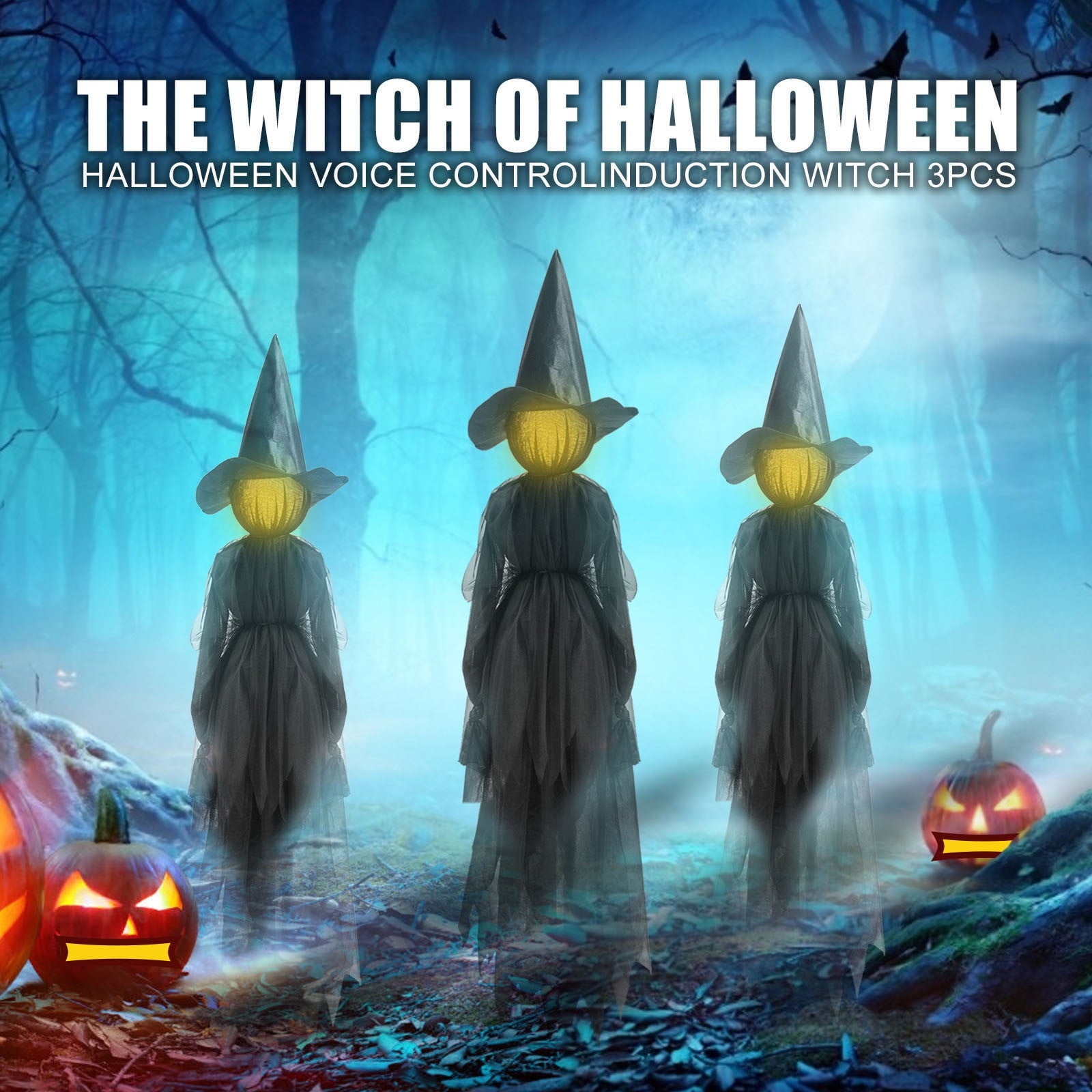 Under $5! Saving! XGFHYJEH Halloween Holding Hands Witches, Halloween Decorations Outdoor, Halloween Decor Clearance, Halloween Ornaments Scary Props Decoration for Outside Yard Lawn Garden