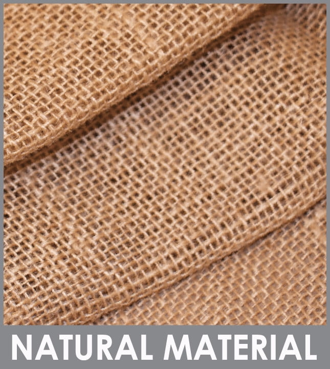 Allen Company Folded & Precut Jute Burlap Craft Fabric, 46"W x 2-Yards, Natural