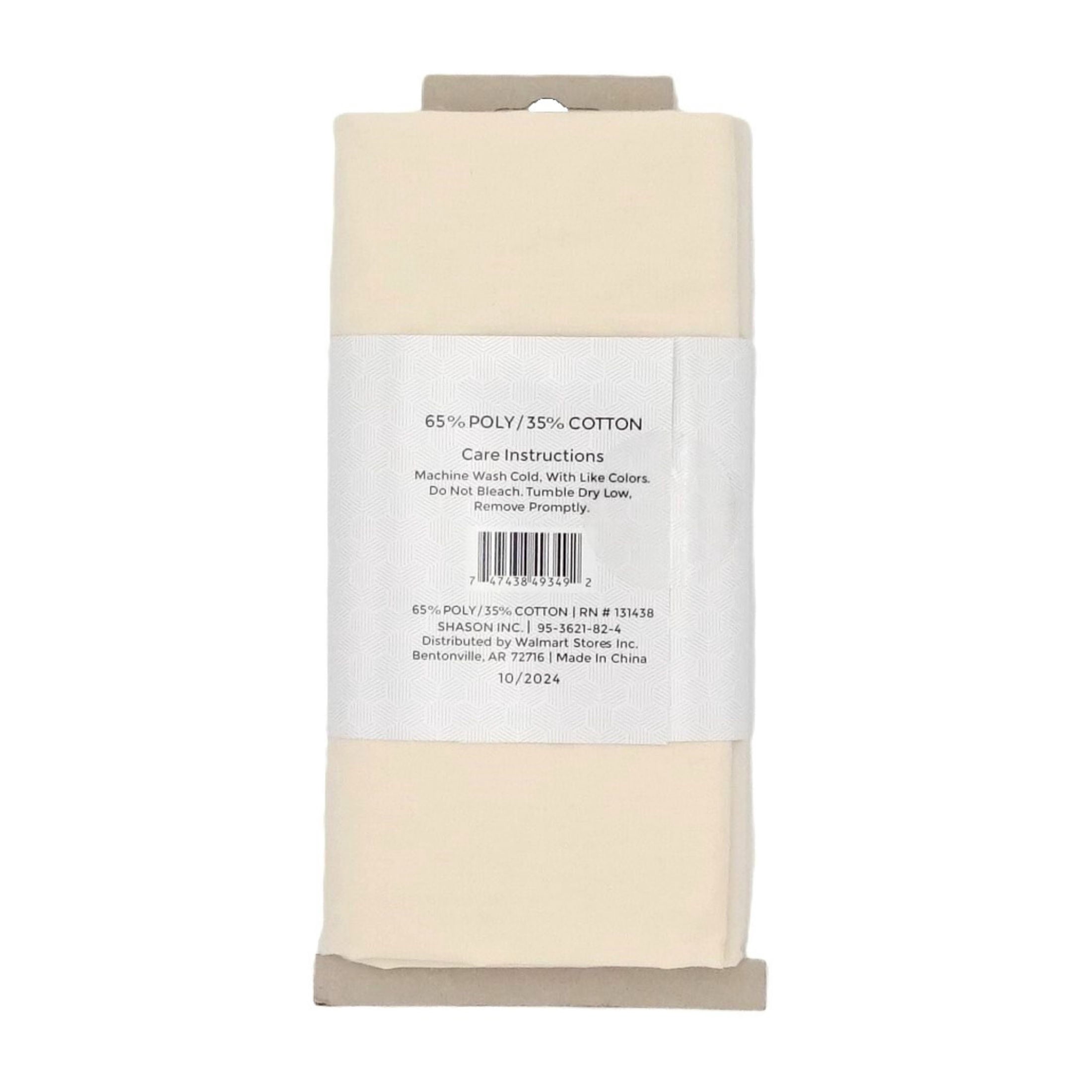 Shason Textile 2 Yard Cut Poly Cotton Fabric, Linen, 44" Wide for Craft & Quilting Projects