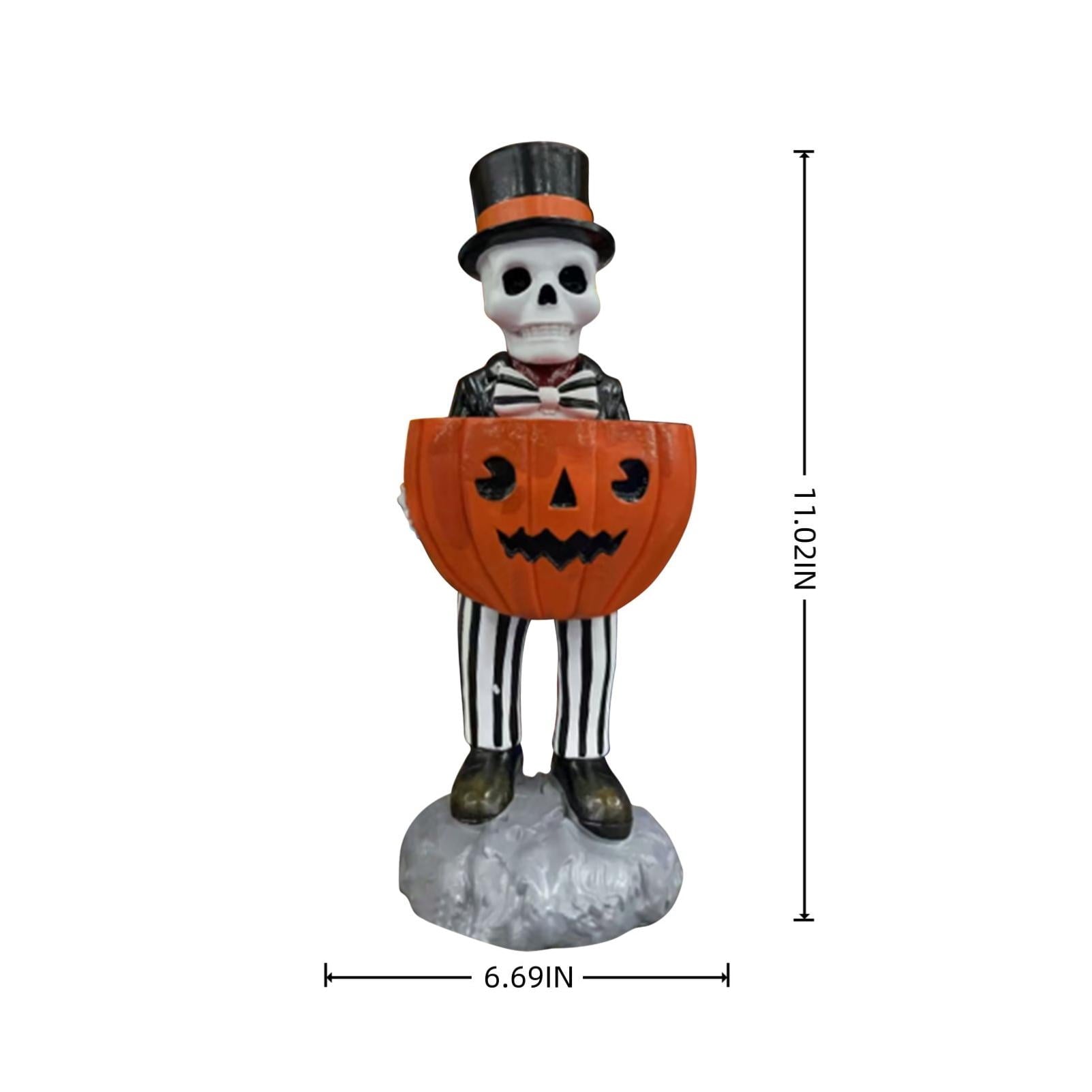 Halloween Ghost Coffee Stand Figurine, 2026 Spooky Decorative Ghost Statue for Shelf Desk Tabletop, Resin Halloween Ornament for Party, Farmhouse Seasonal Decor