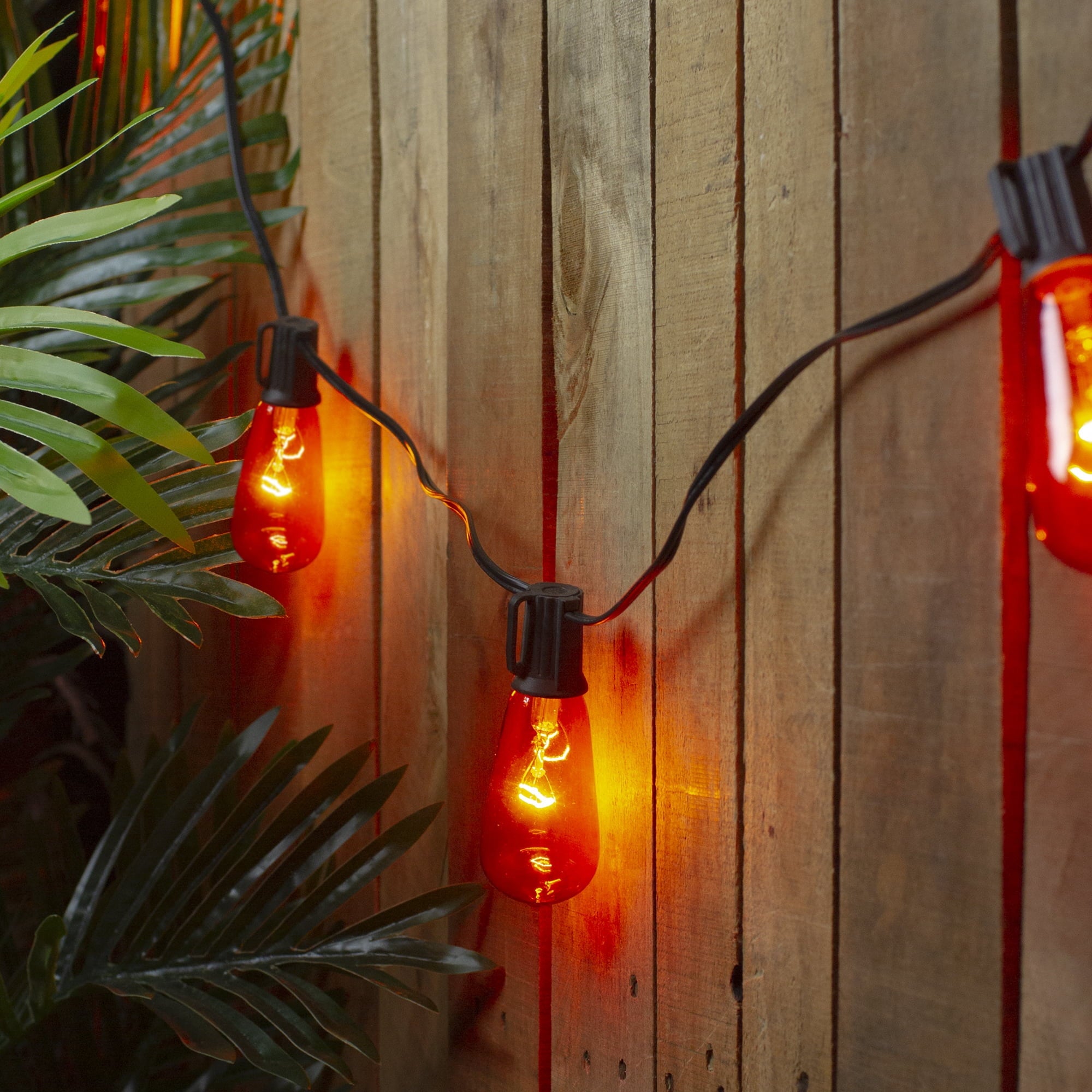 Northlight Edison Style Halloween Lights - Purple - 9' Black Wire - 10ct