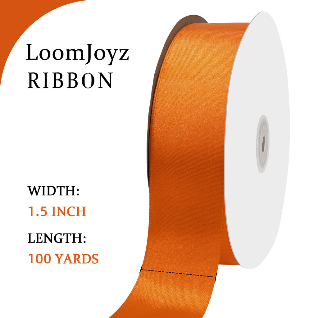 THEGLY 1.5 inch x 100 Yard Red Satin Ribbon Perfect for Gift Wrapping, Crafts, Christmas, Hair Styling, Invitation Decor & More