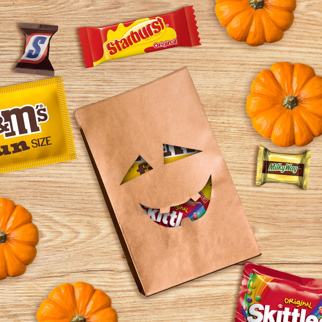 M&M's, Skittles & More Fun Size Halloween Candy Variety Pack - 120 Ct Bulk Bag