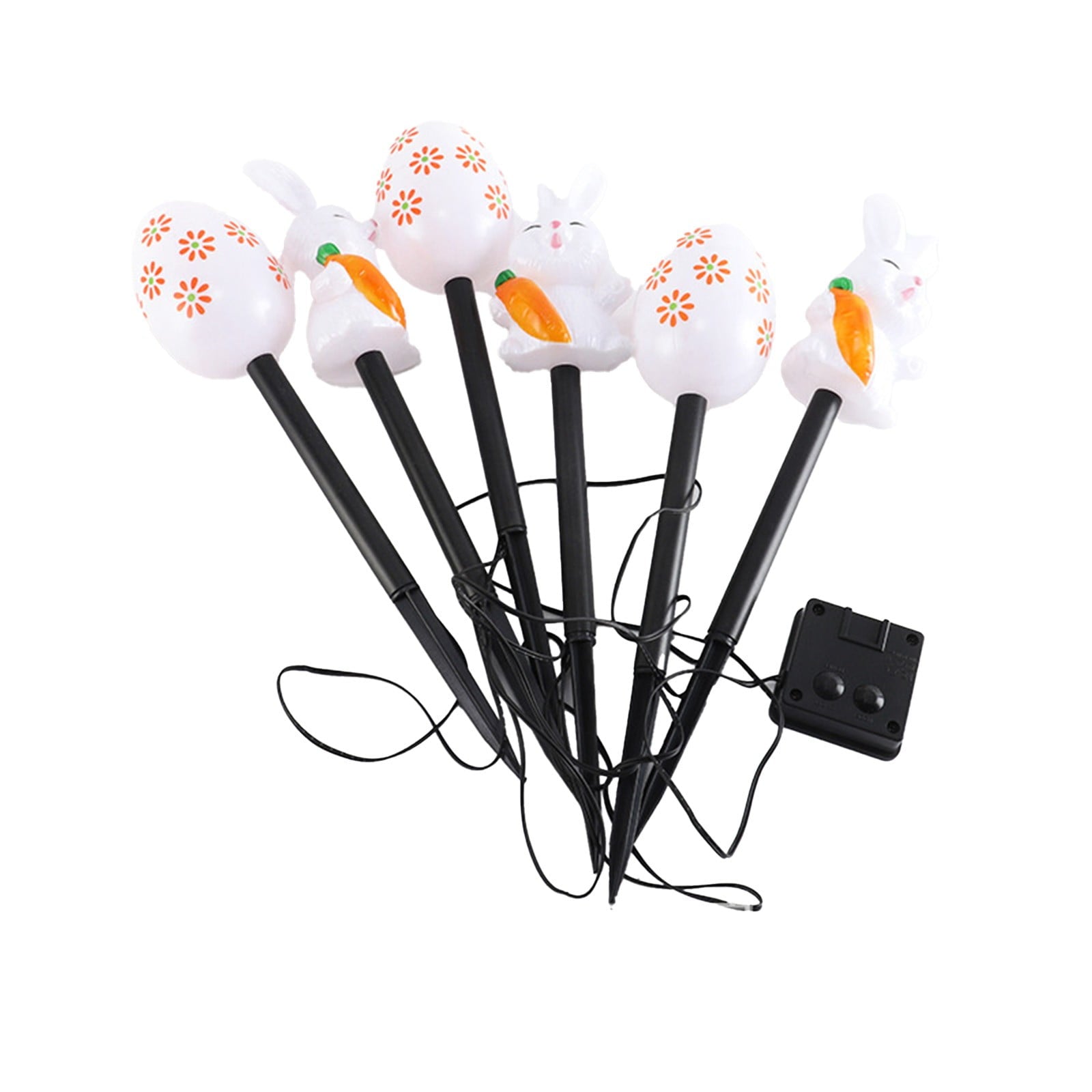 Stijggn 10 Easter Lights Outdoor Easter Decor LED Bunny Lights Plug in Easter Lights String for Indoor Outdoor Spring Decor & Easter Decor