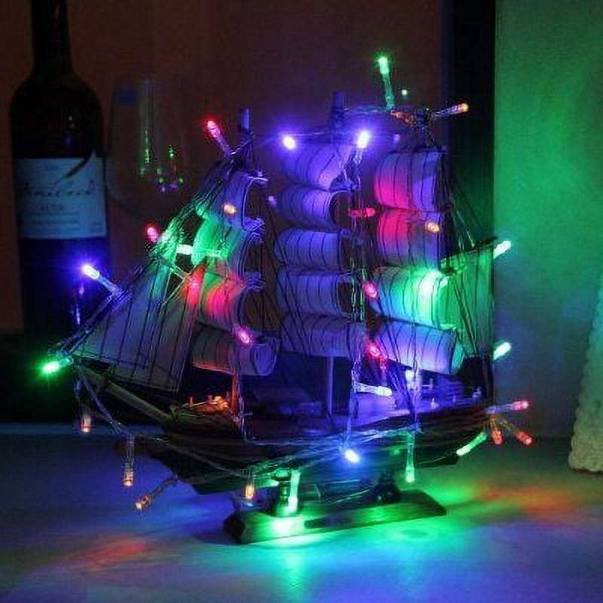 Multi-Color 40 LEDs Twinkle Lights Wedding Christmas String Fairy Lighting 15FT by Perfect Holiday