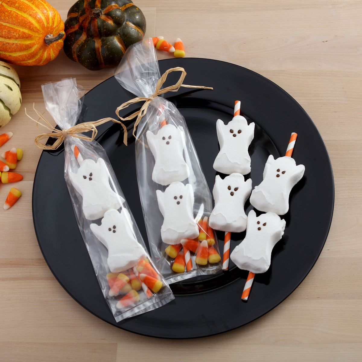 PEEPS Marshmallow Ghosts Halloween Candy, 3 Count, Gluten-Free and Allergen-Free