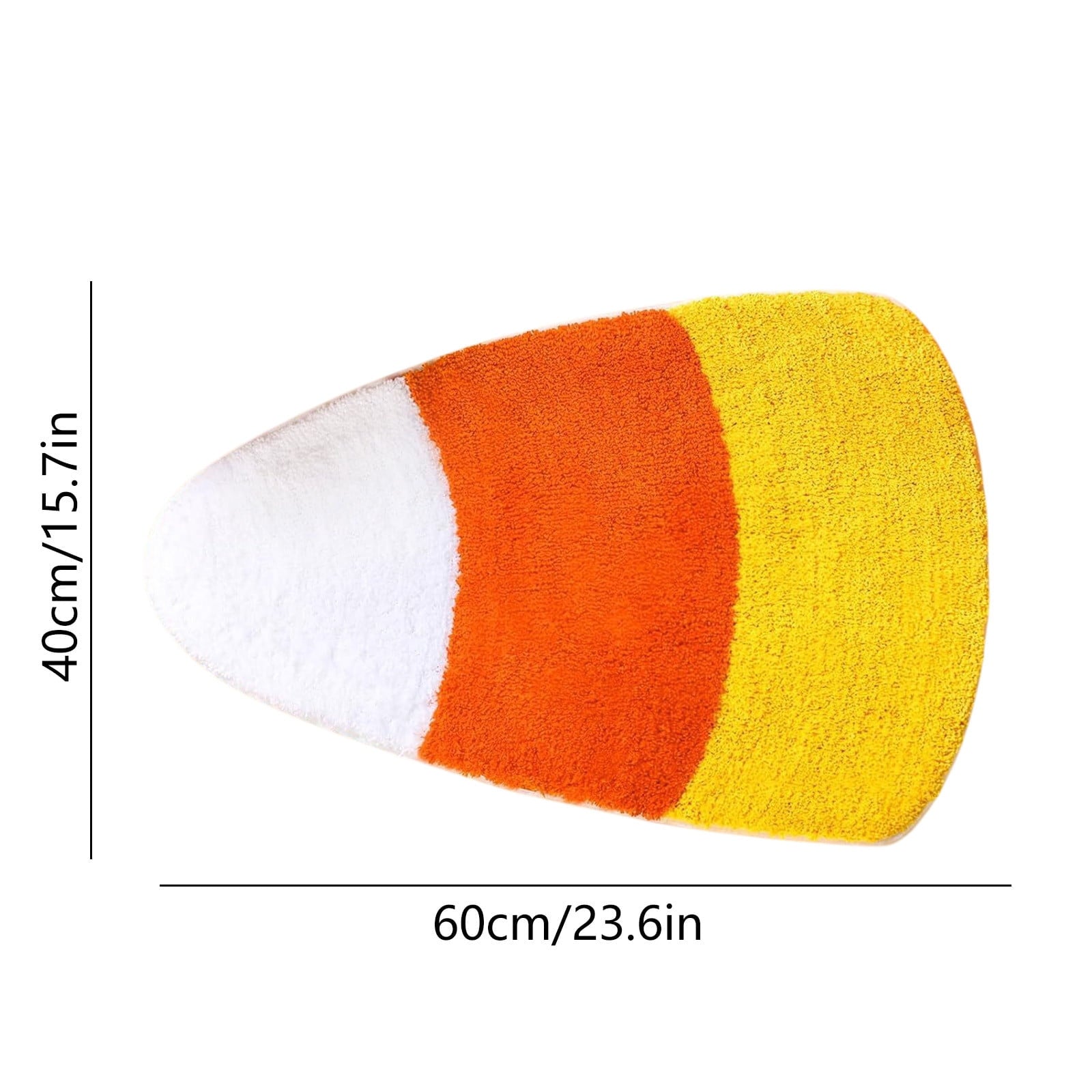 Konghyp Pumpkin Shaped Carpet, Non-Slip Entryway Rug, Washable Floor Mat for Home Entrance, Ideal for Halloween Fall Thanksgiving Decor, Versatile Bathroom and Kitchen Mat