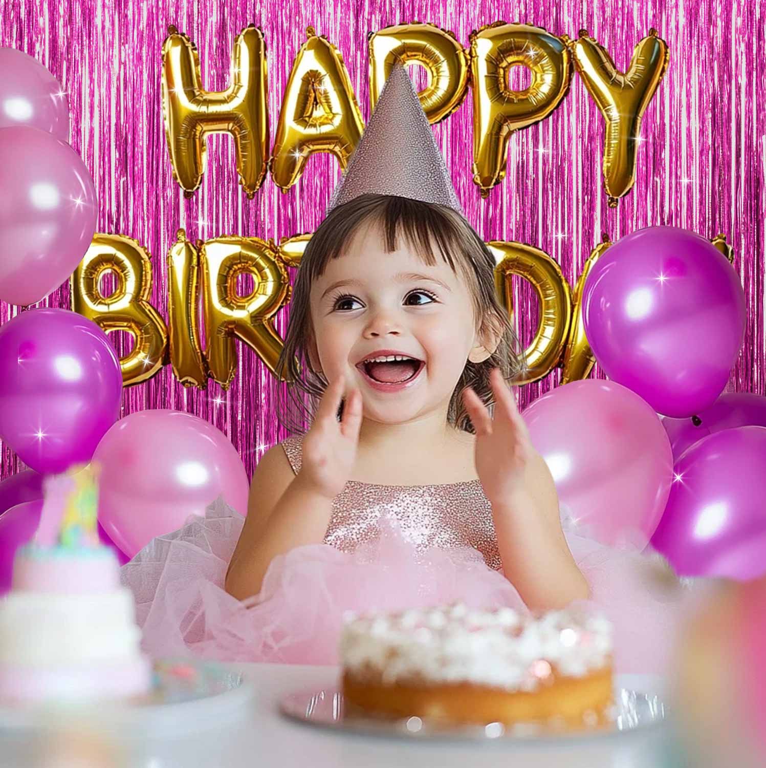 Sm:)e 2-Pack Light Bright Silver Foil Fringe Curtains for Events - Birthday, Wedding, Graduation, Christmas, Baby Shower, various festivals Decor Photo Booth Fun!