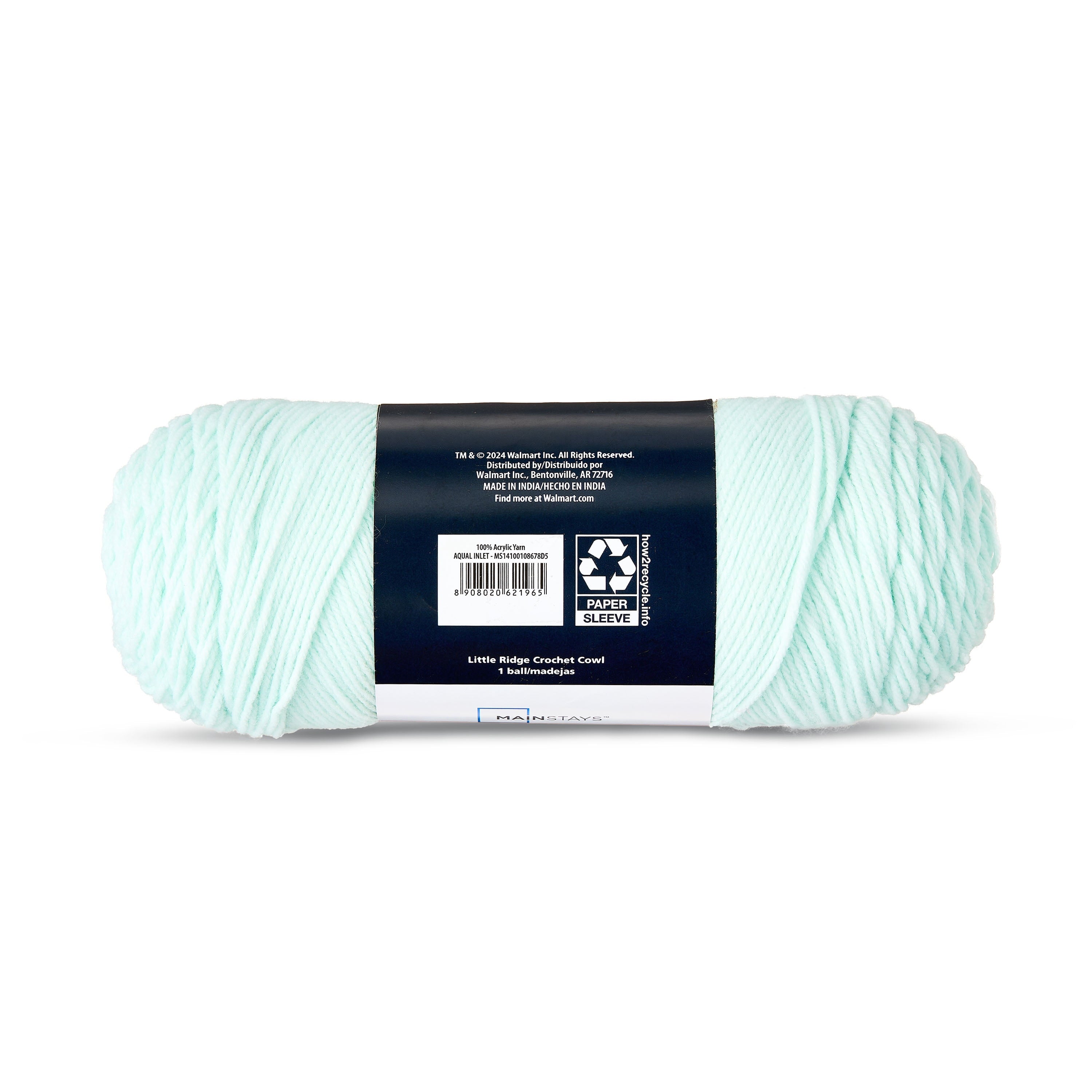 Mainstays Medium 4 Acrylic Yarn, White, 7 oz, 397 Yards