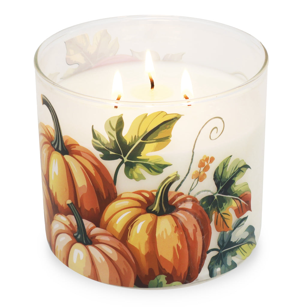 Mainstays Pumpkin Spice 3-Wick Scented Jar Candle, 13 oz